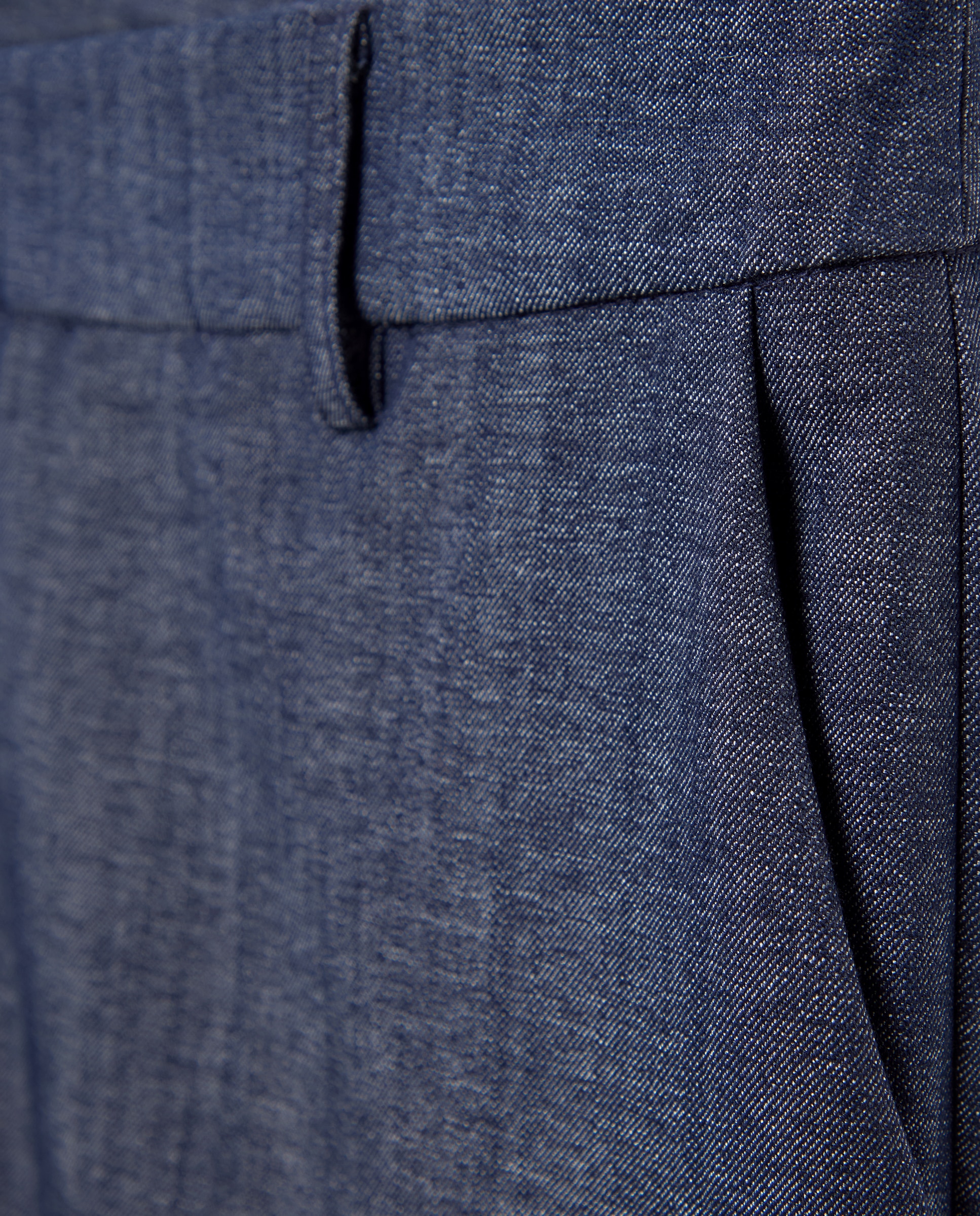 Calças Semi Skinny com Fantasia Azul-marinho-5