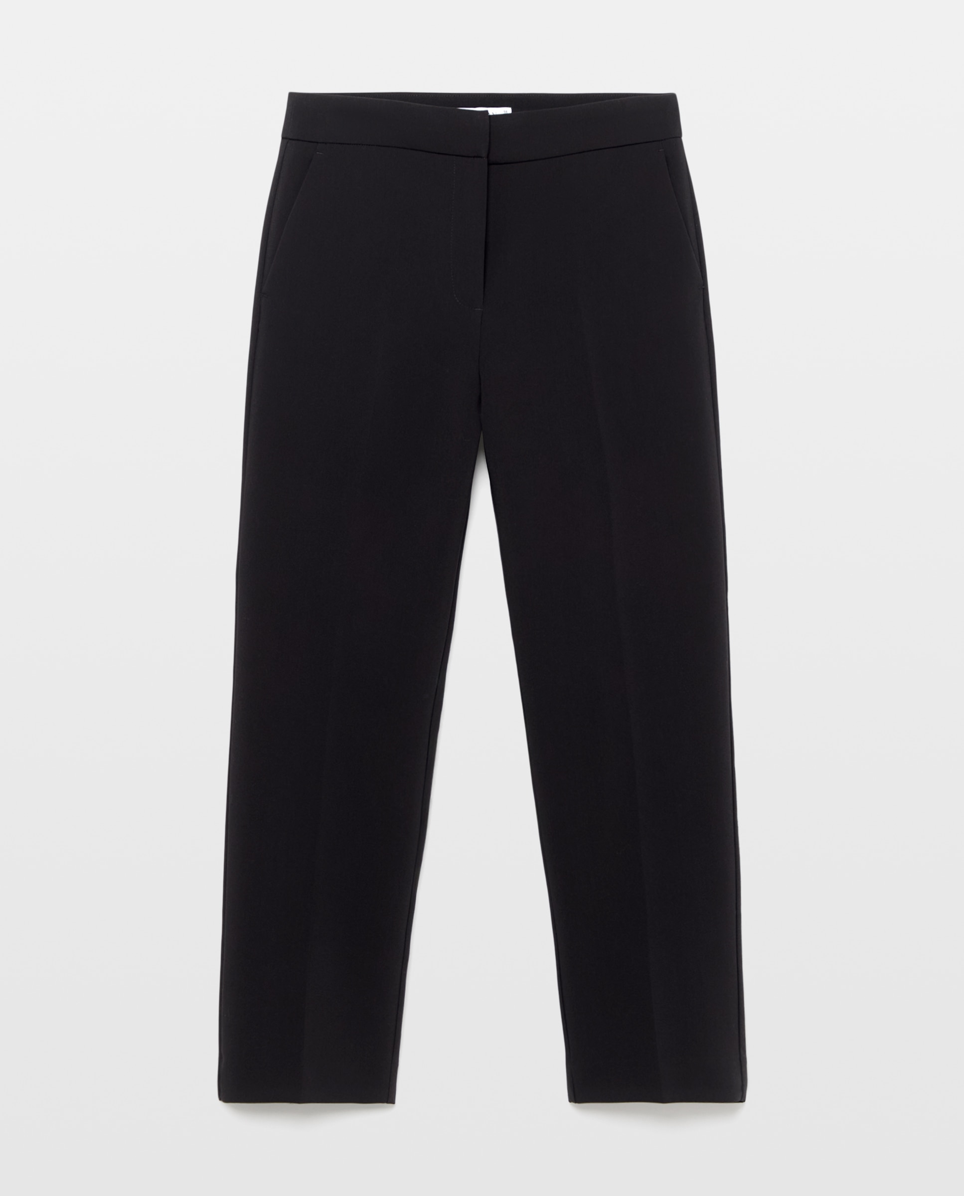 Pantalón semipitillo de mujer doble tela - Woman El Corte Inglés - Negro Negro-4