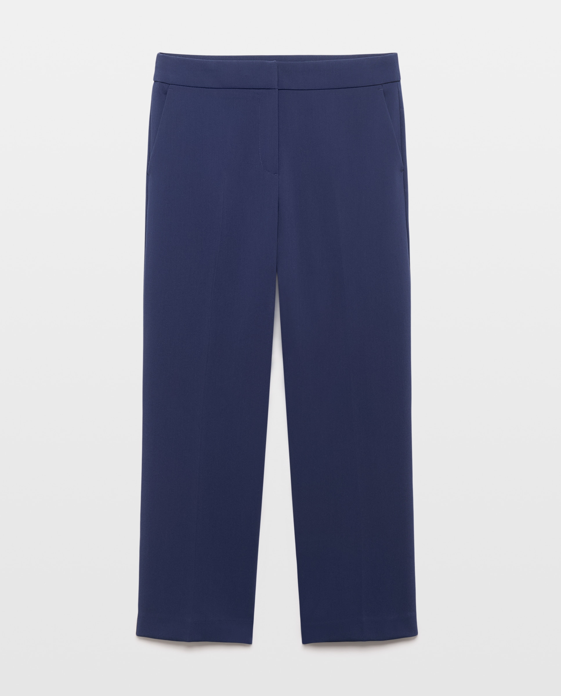 Pantalón semipitillo de mujer doble tela - Woman El Corte Inglés - Azul marino Azul marino-4