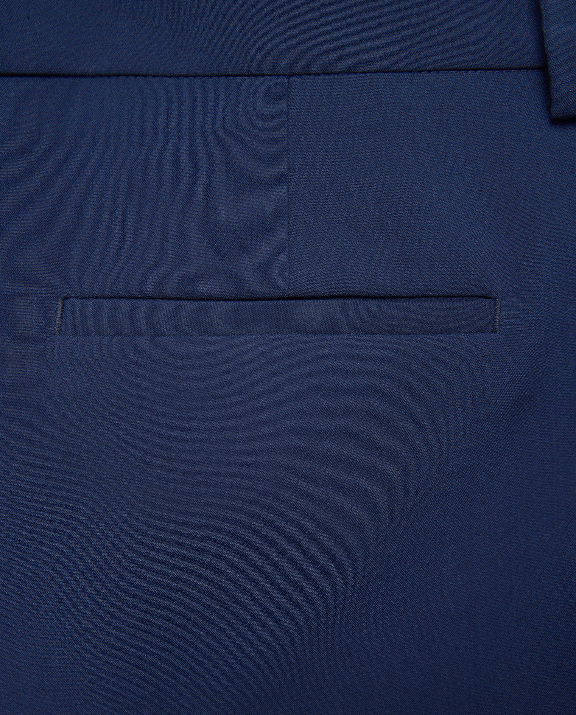 Pantalón flare de mujer doble tela - Woman El Corte Inglés - Azul marino Azul marino-5