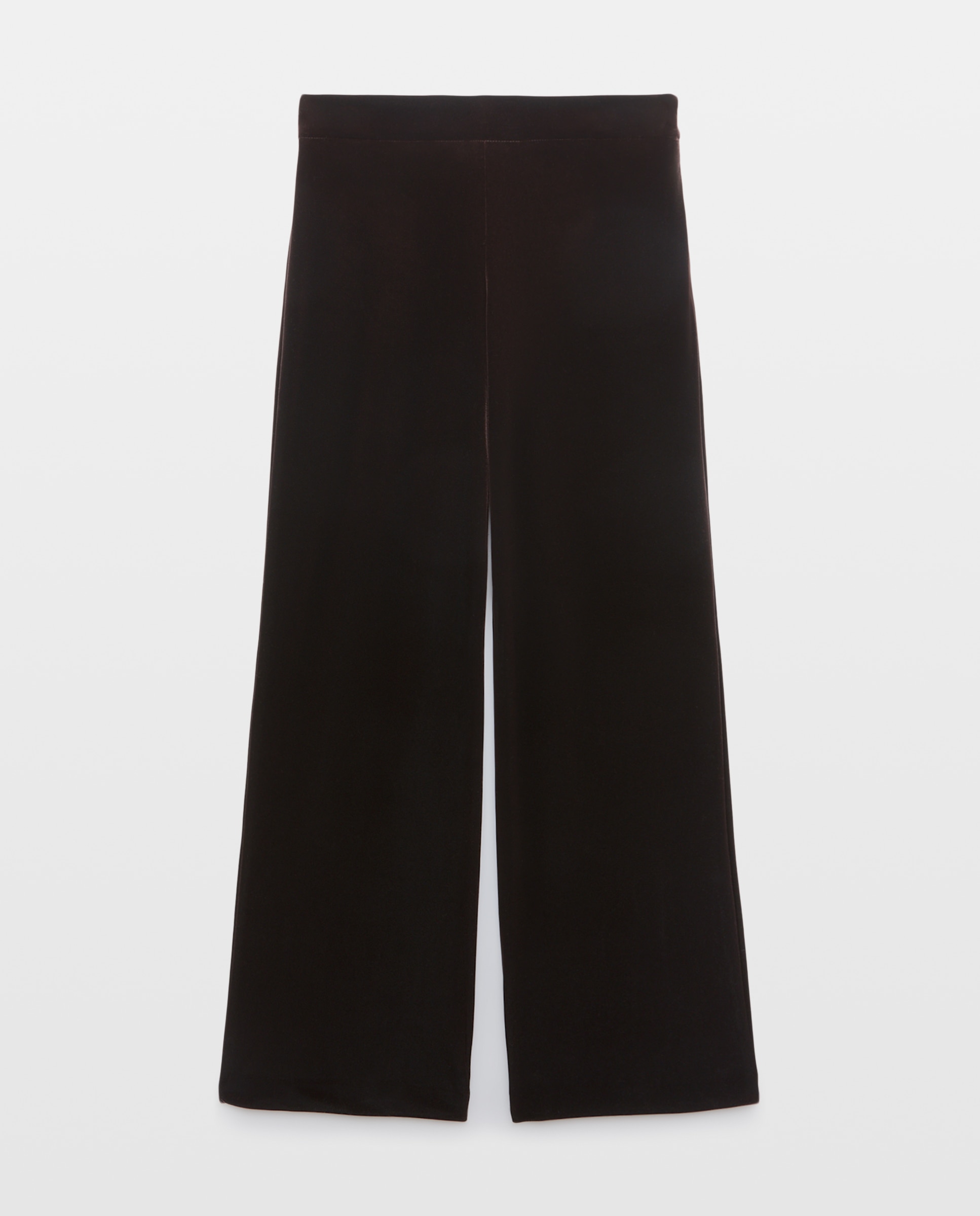 Pantalón liso ancho de mujer - Woman El Corte Inglés - 700 Marrón 700 Marrón-4