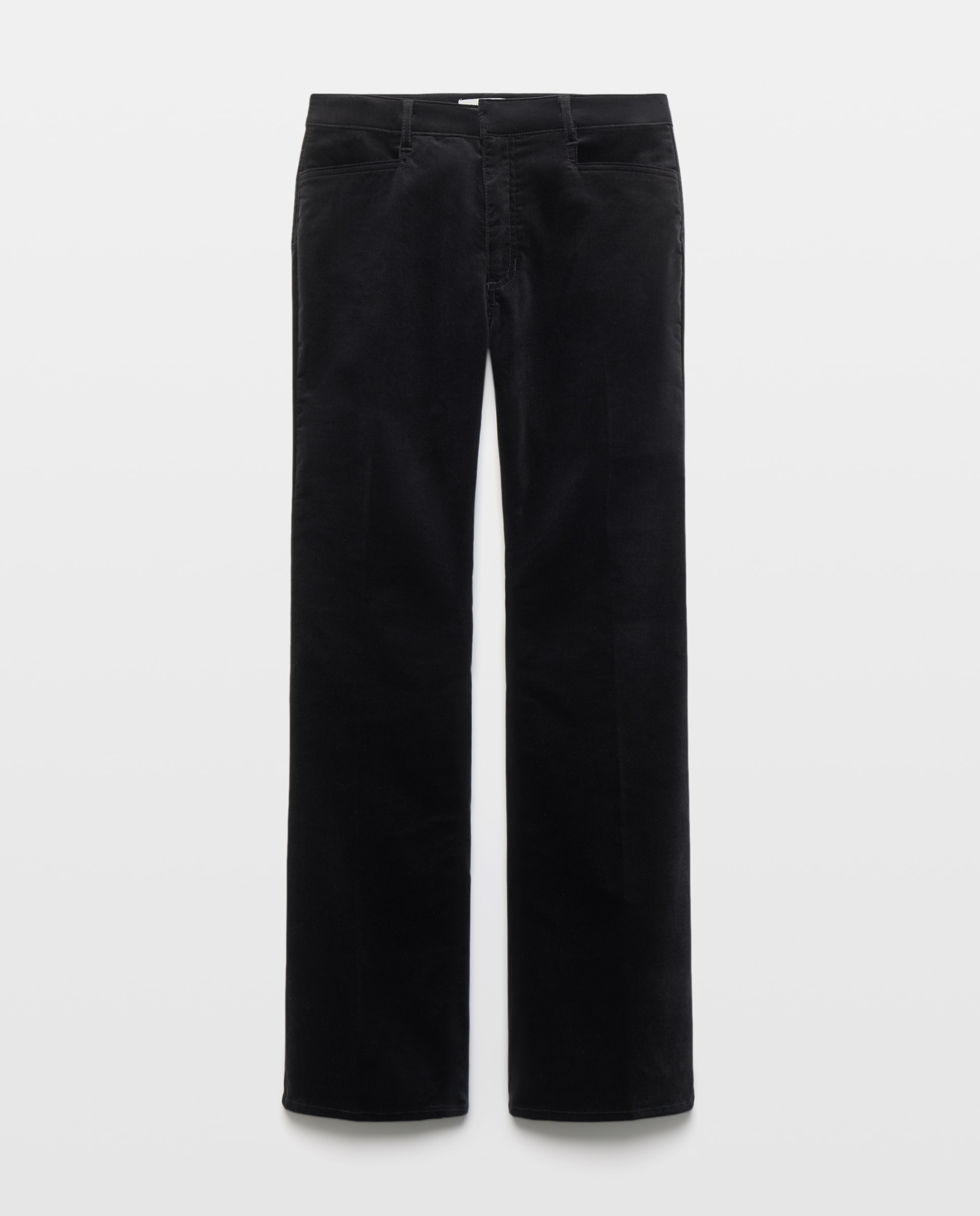 Pantalón de mujer flare terciopelo - Woman El Corte Inglés - Negro Negro-4