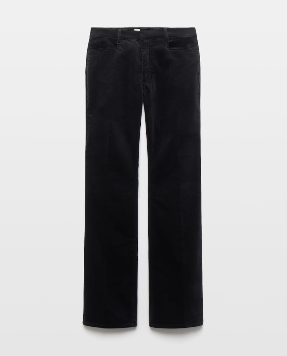 Imagen 0 de Pantalón de mujer flare terciopelo Marrón