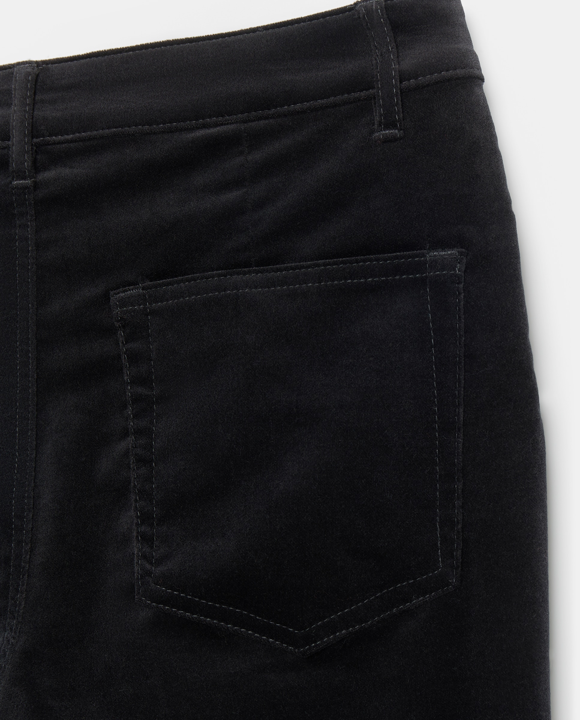 Pantalón de mujer flare terciopelo - Woman El Corte Inglés - Negro Negro-5