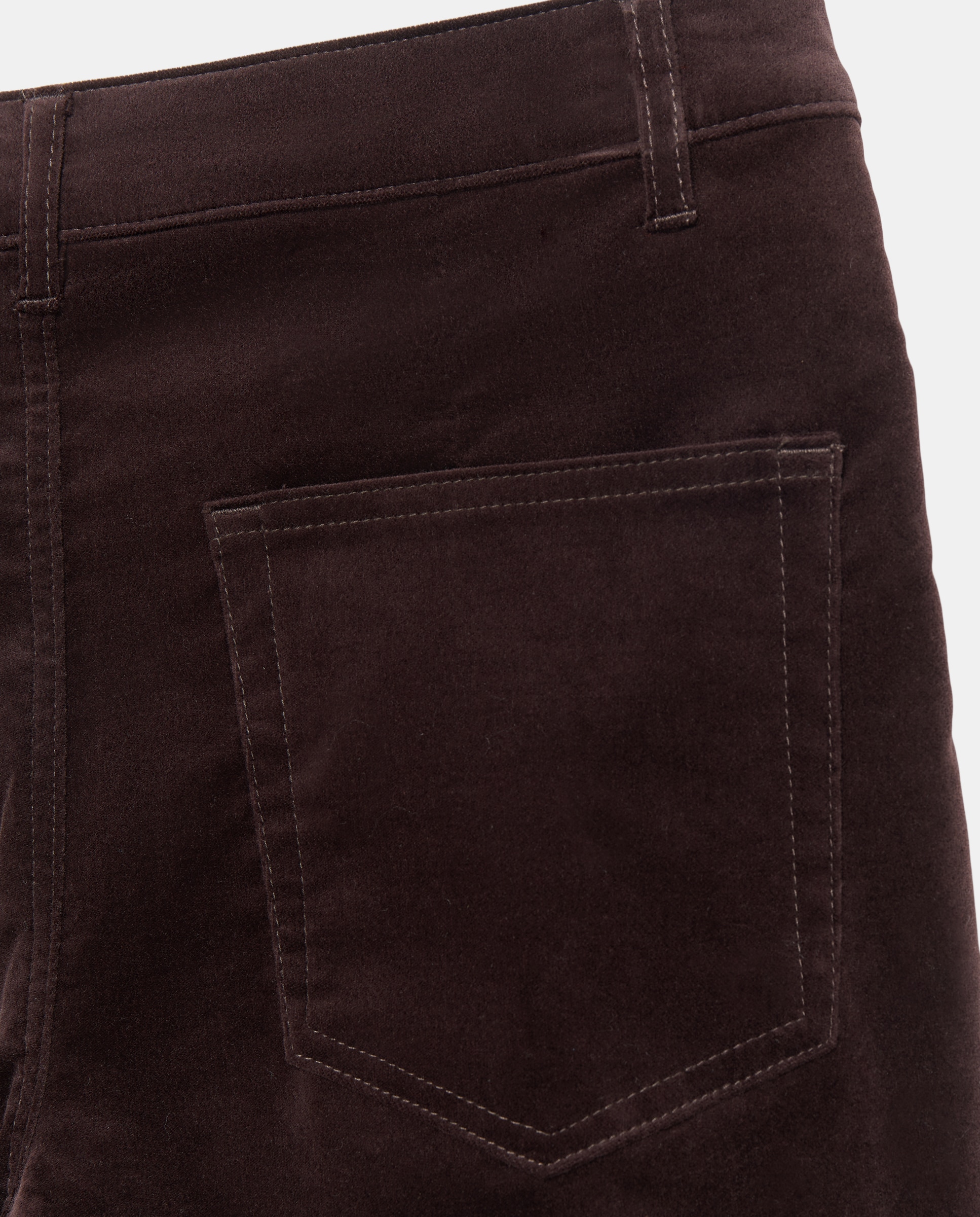 Pantalón de mujer flare terciopelo - Woman El Corte Inglés - Marrón Marrón-5