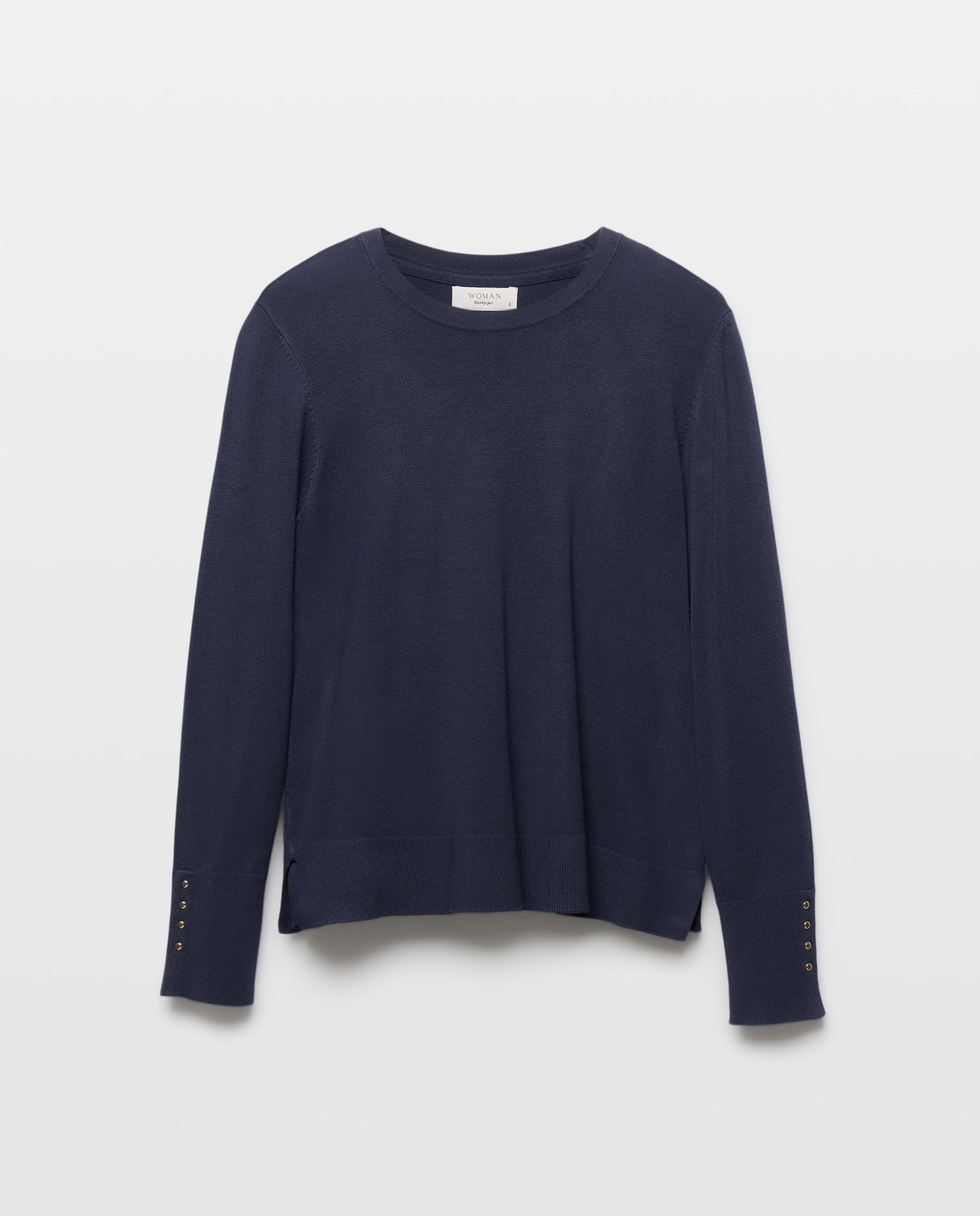 Jersey liso básico de mujer - Woman El Corte Inglés - Azul marino Azul marino-5