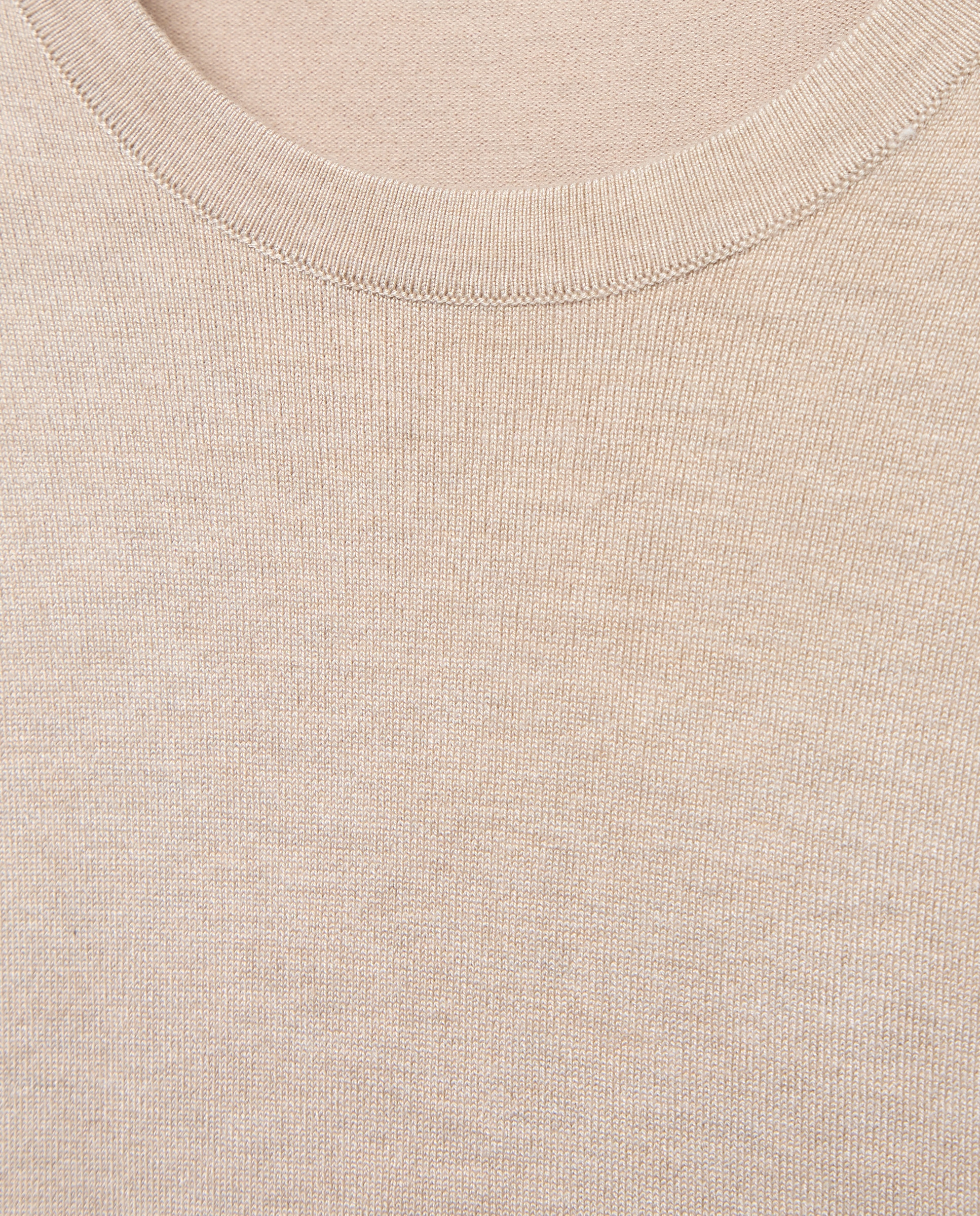 Jersey básico de mujer cuello caja - Woman El Corte Inglés - Tostado Tostado-5