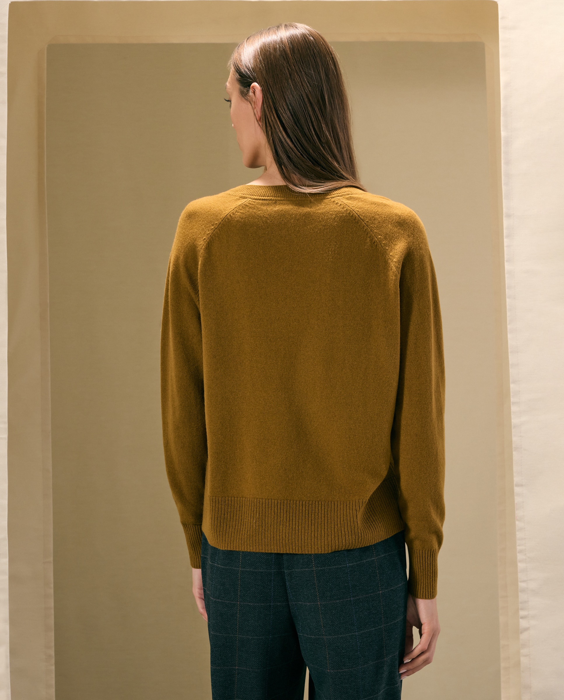 Jersey básico de mujer con lana cashmere - Woman El Corte Inglés - 740 Tabaco 740 Tabaco-3