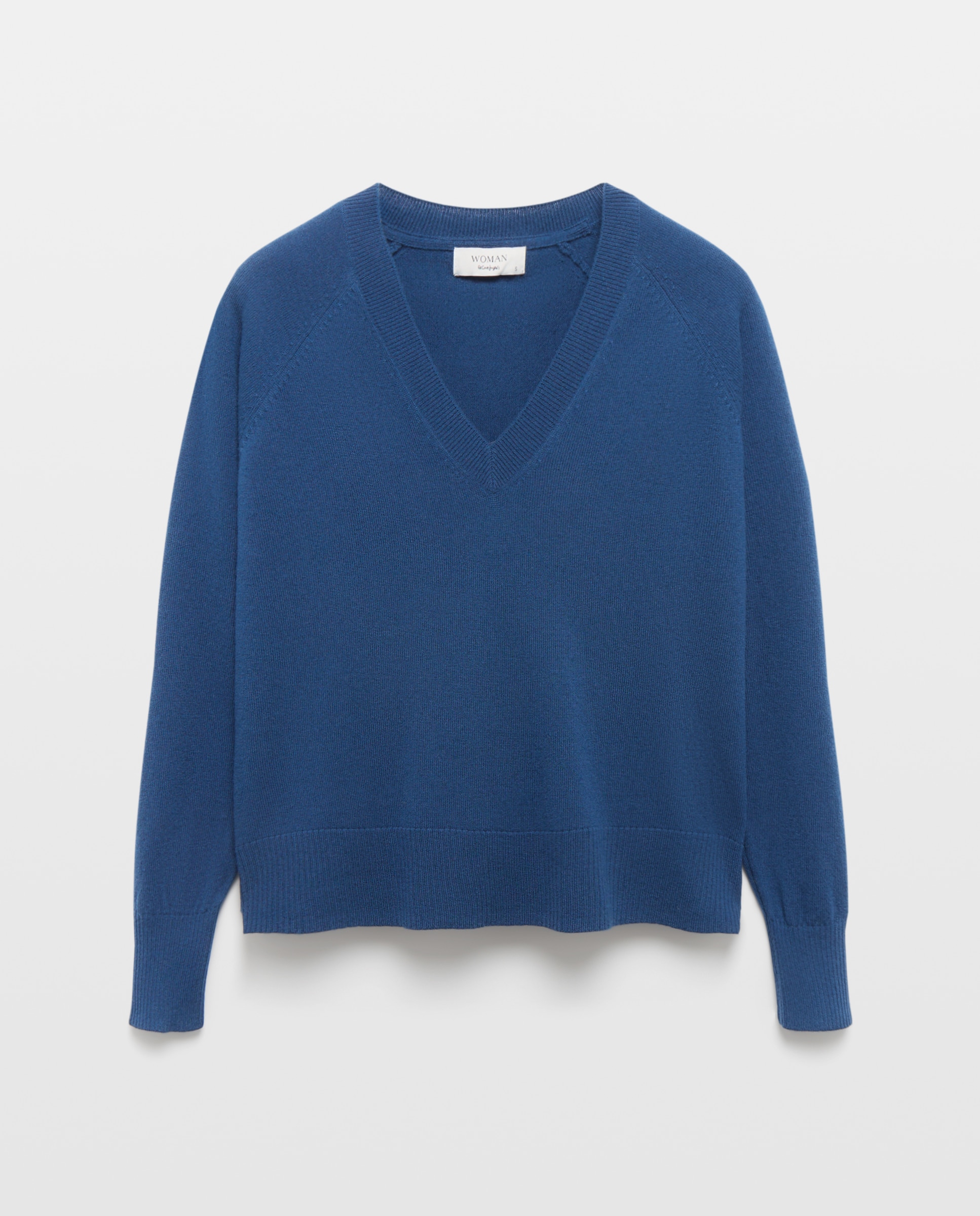 Jersey básico de mujer con lana cashmere - Woman El Corte Inglés - Azul oscuro Azul oscuro-4