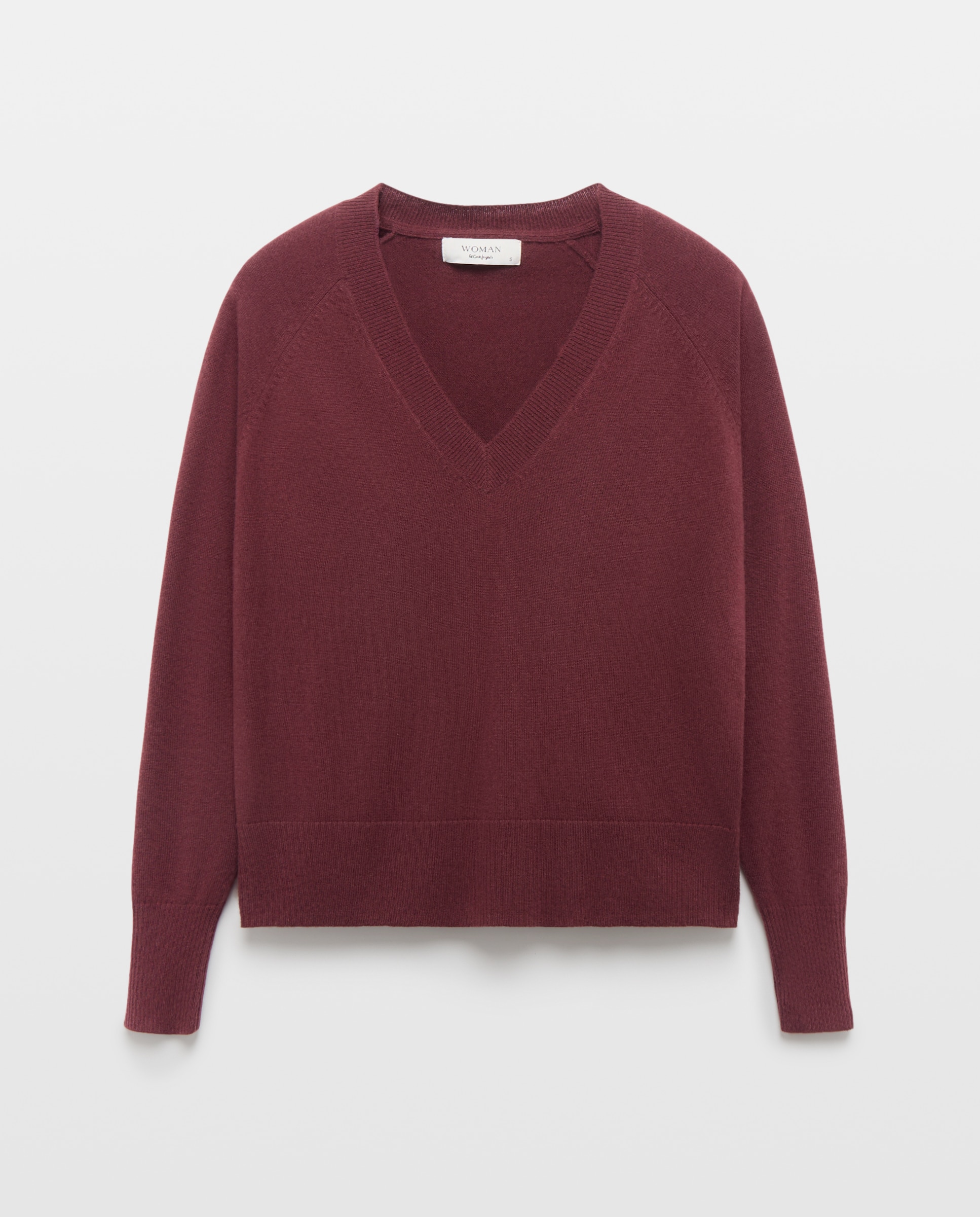 Jersey básico de mujer con lana cashmere - Woman El Corte Inglés - 291 Berenjena 291 Berenjena-4