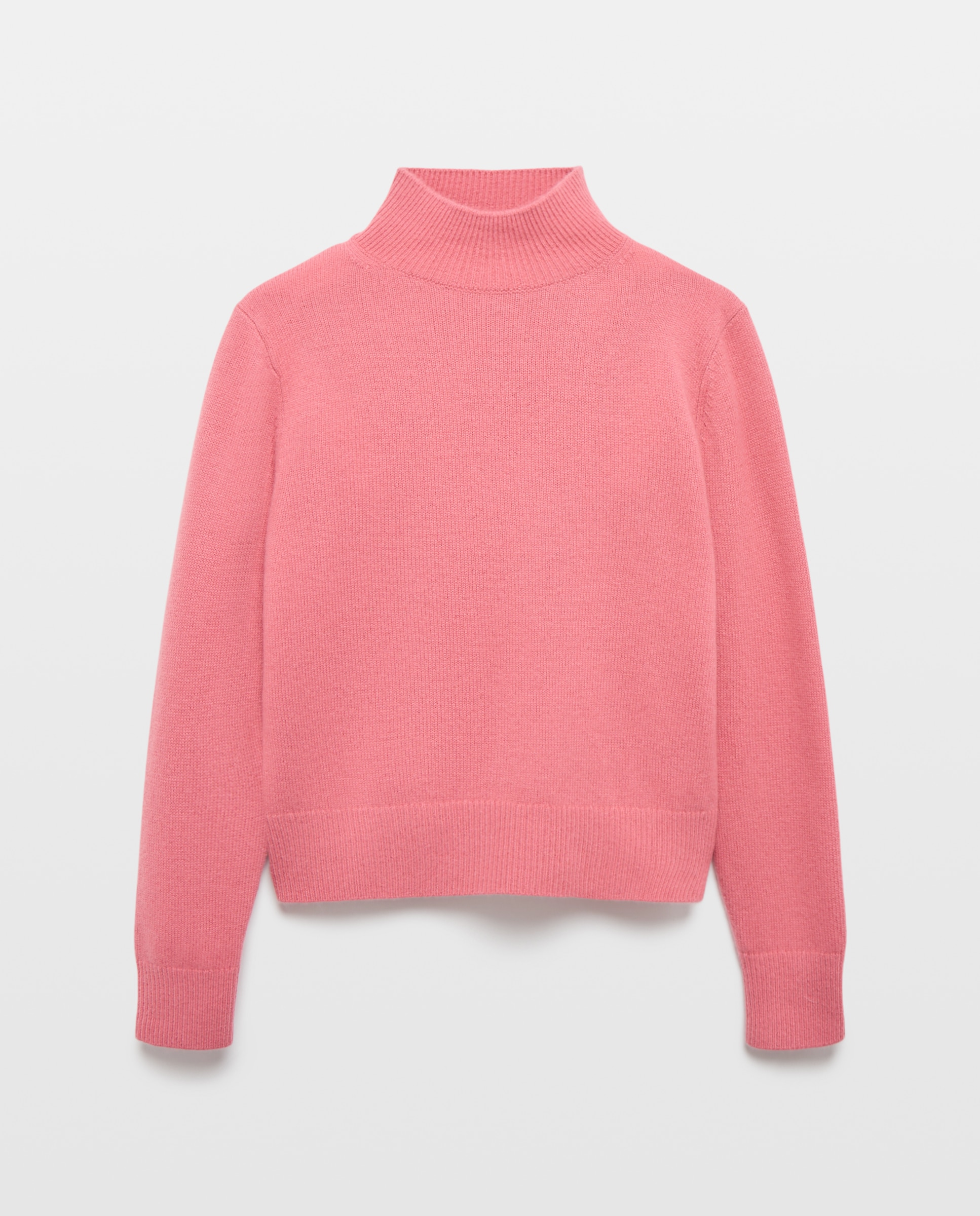 Jersey de mujer en lana con cuello cisne - Woman El Corte Inglés - 200 Rosa 200 Rosa-4