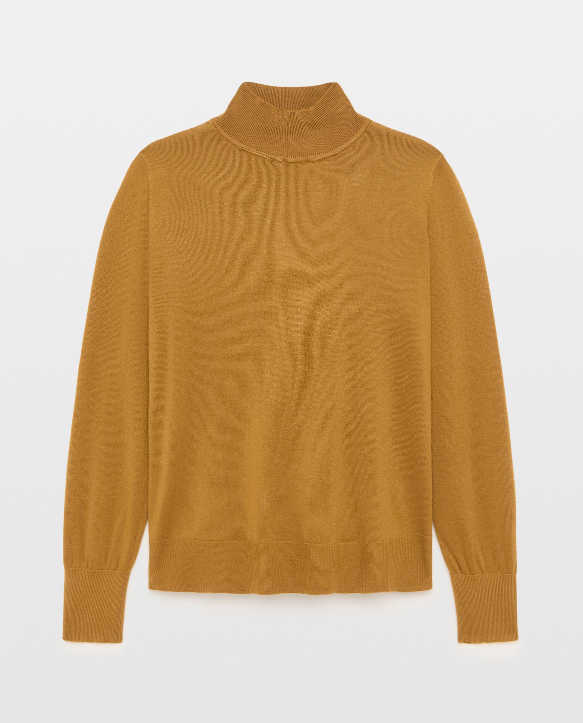 Jersey de mujer cuello perkins y tejido combinado - Woman El Corte Inglés - Visón claro Visón claro-4