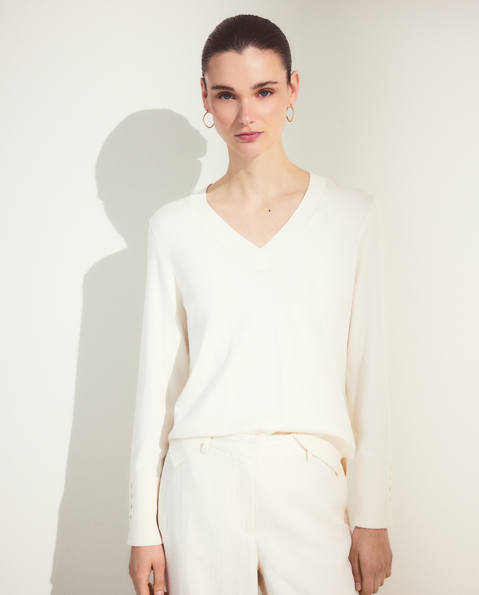 Imagen 2 de Jersey liso básico de mujer - Woman El Corte Inglés - 120 Crudo 120 Crudo