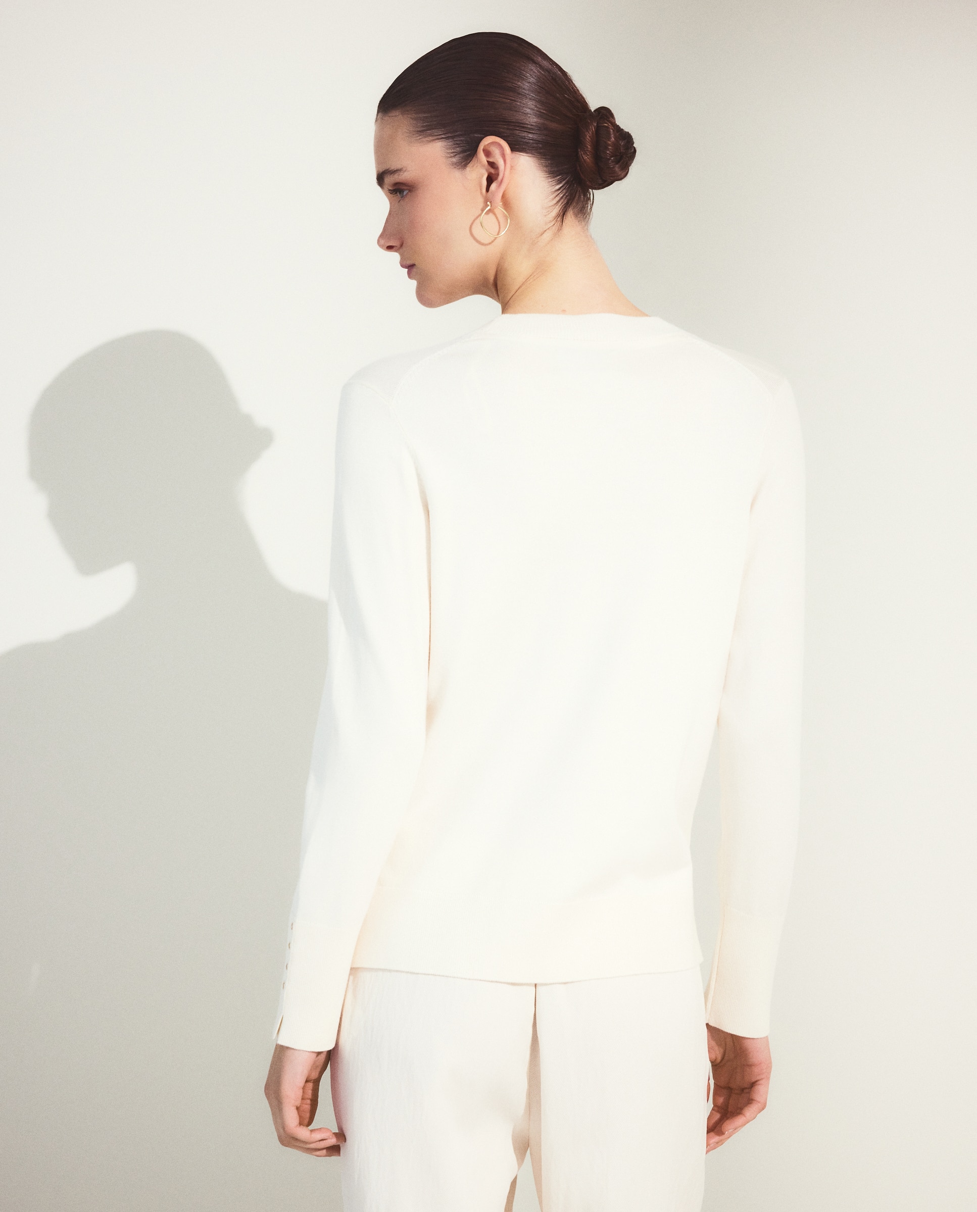 Imagen 3 de Jersey liso básico de mujer - Woman El Corte Inglés - 120 Crudo 120 Crudo