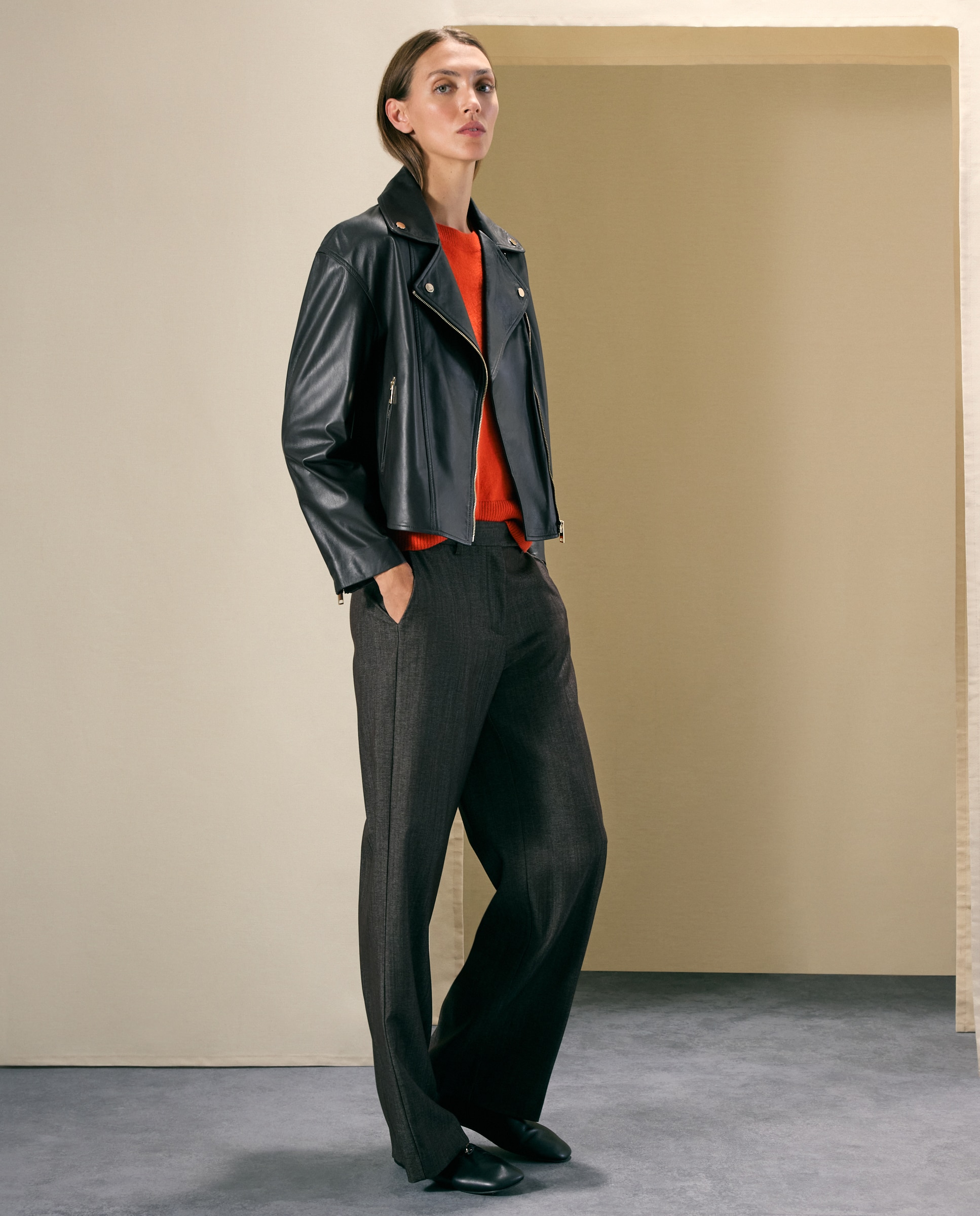 Jersey básico de mujer con lana cashmere - Woman El Corte Inglés - 660 Naranja 660 Naranja-2