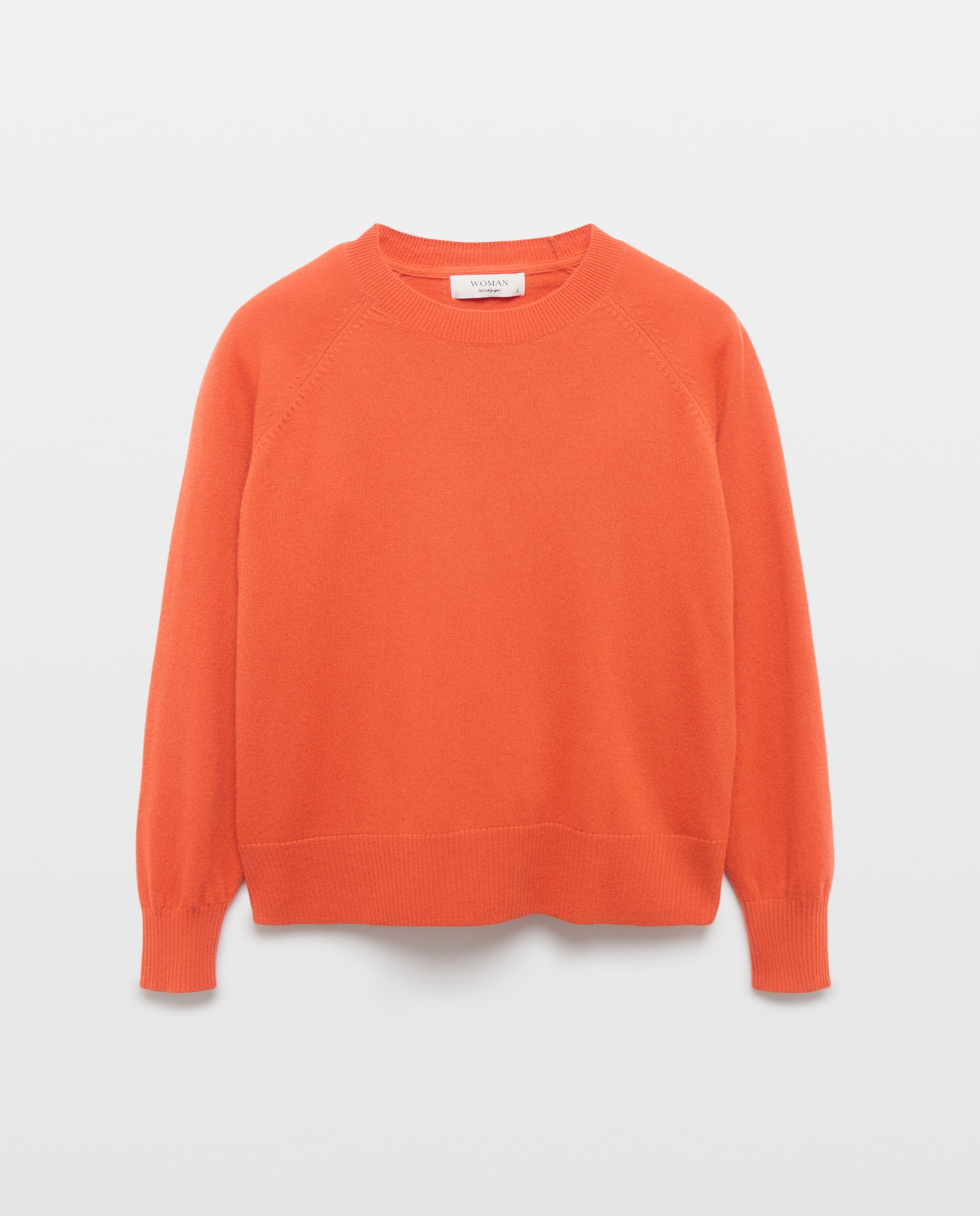Jersey básico de mujer con lana cashmere - Woman El Corte Inglés - 660 Naranja 660 Naranja-4