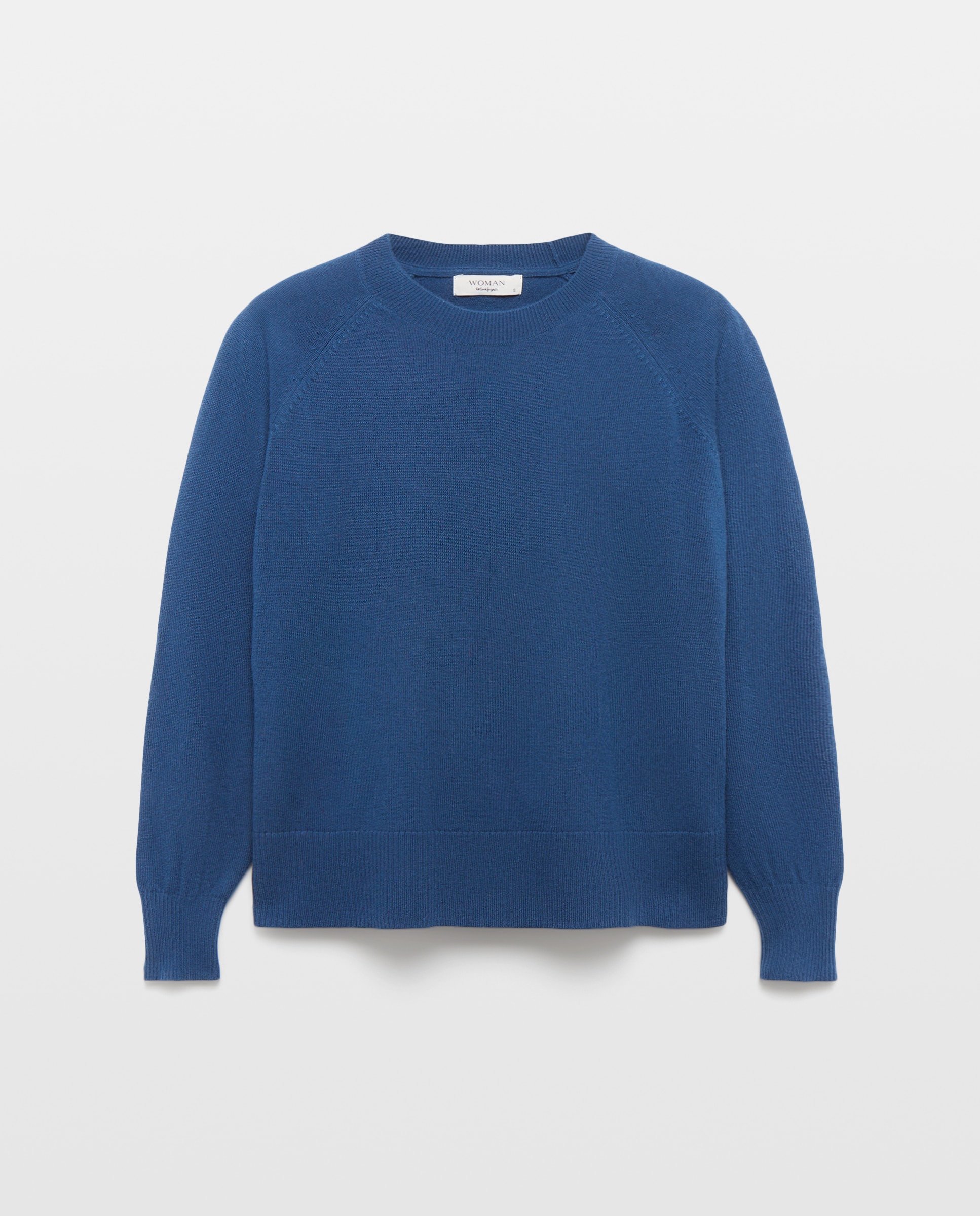 Jersey básico de mujer con lana cashmere - Woman El Corte Inglés - Azul oscuro Azul oscuro-4