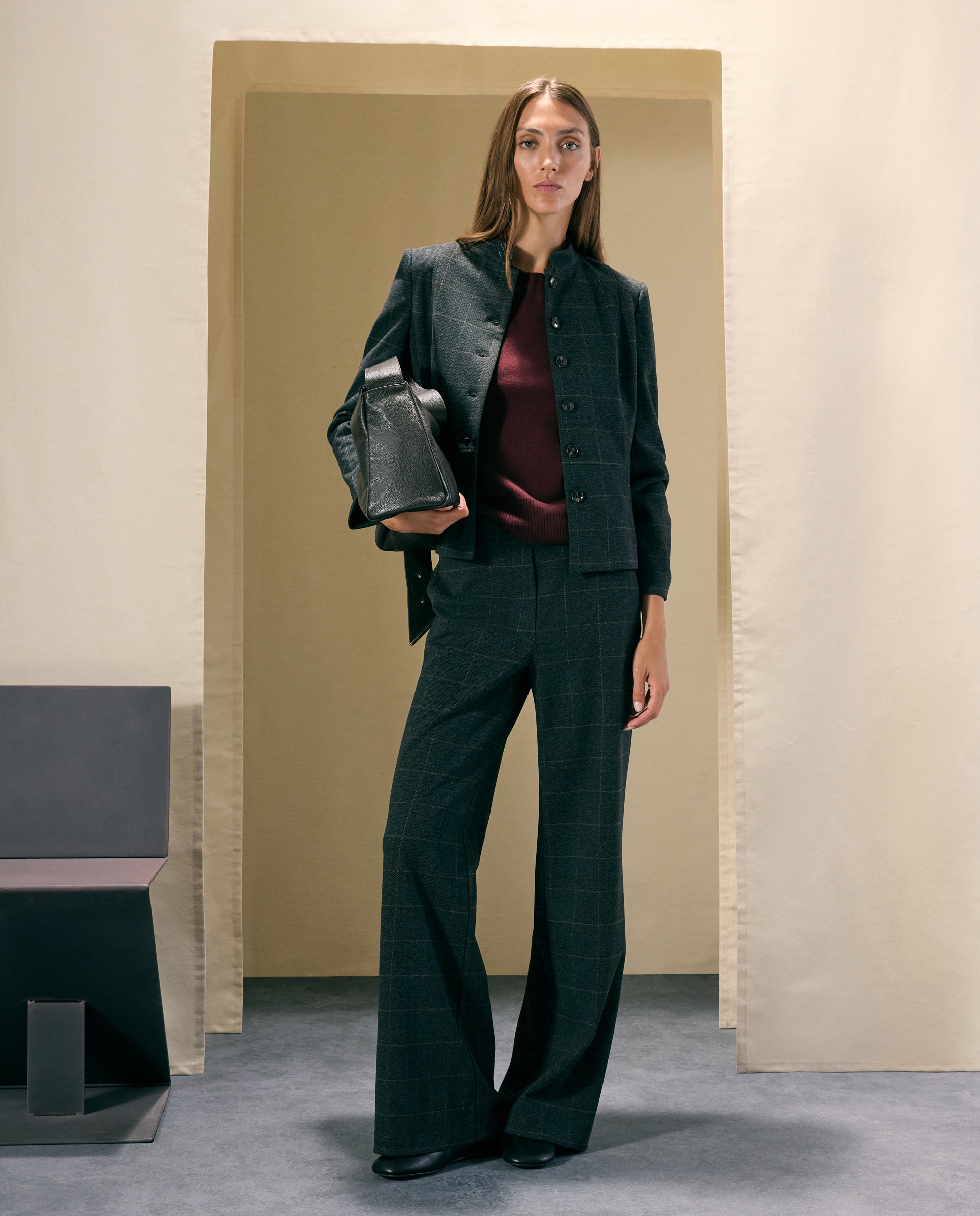 Jersey básico de mujer con lana cashmere - Woman El Corte Inglés - 291 Berenjena 291 Berenjena-2
