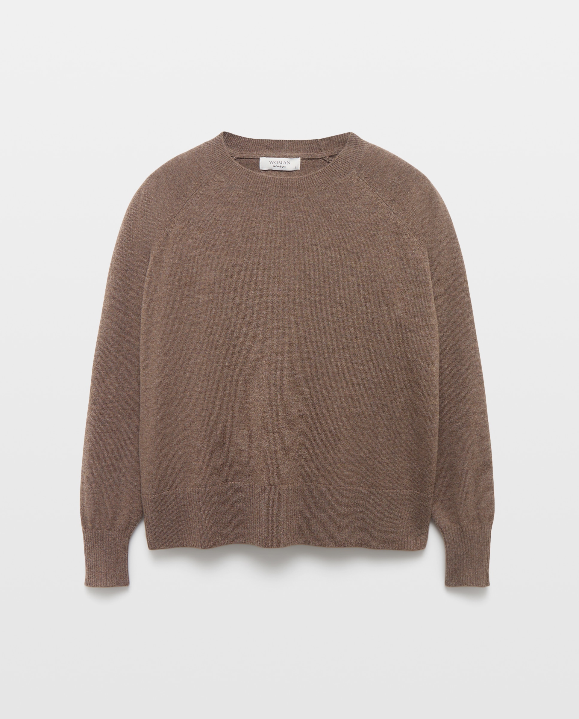 Jersey básico de mujer con lana cashmere - Woman El Corte Inglés - Marrón Marrón-4