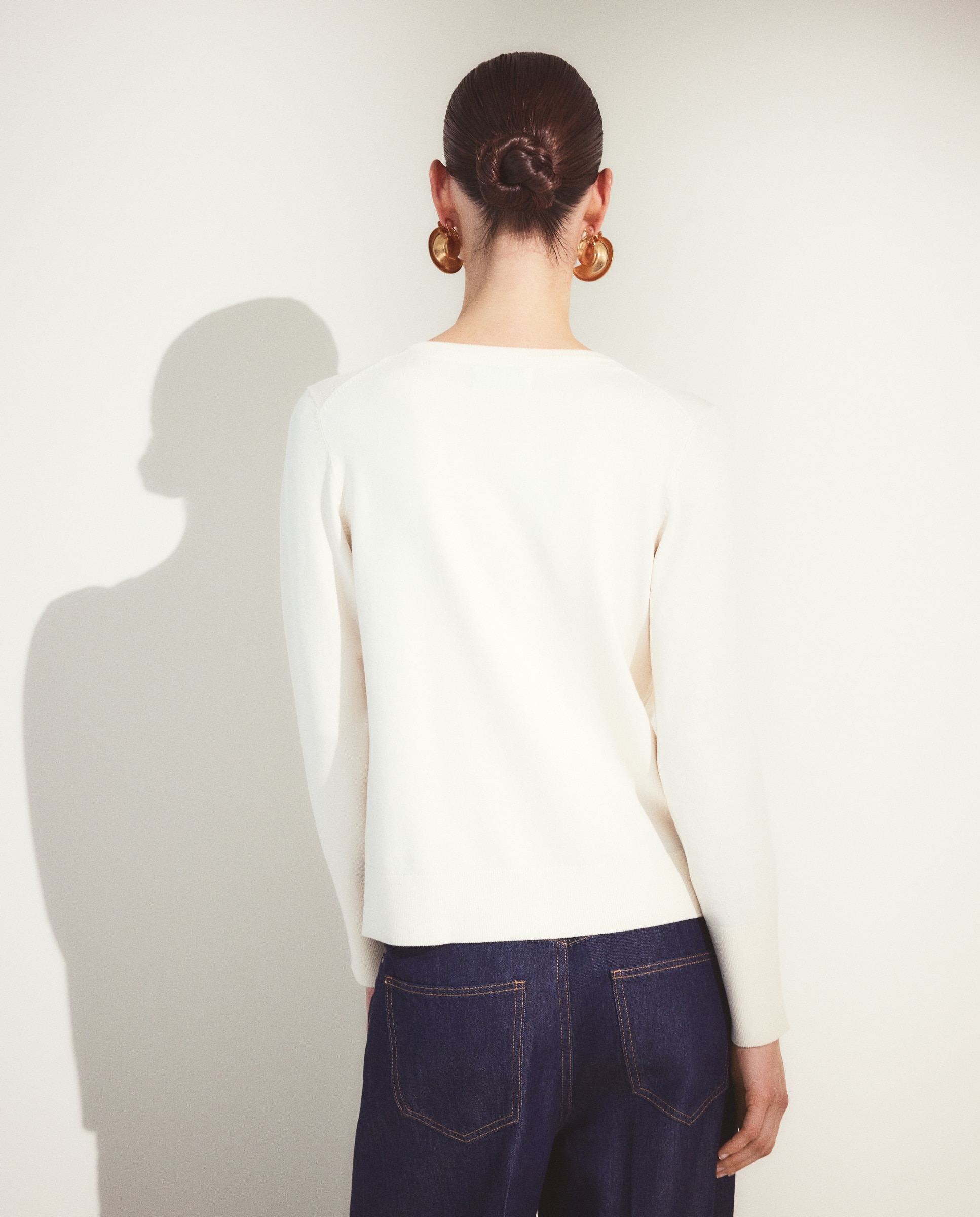 Imagen 3 de Jersey básico liso de mujer - Woman El Corte Inglés - 120 Crudo 120 Crudo