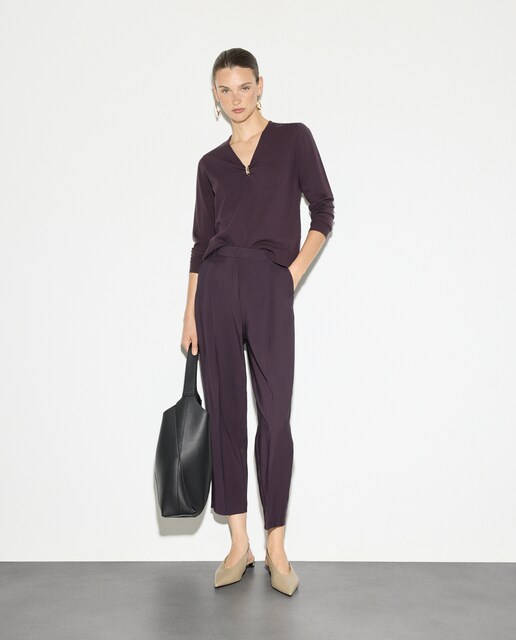 Imagem 0 de Calças Lisas com Prega