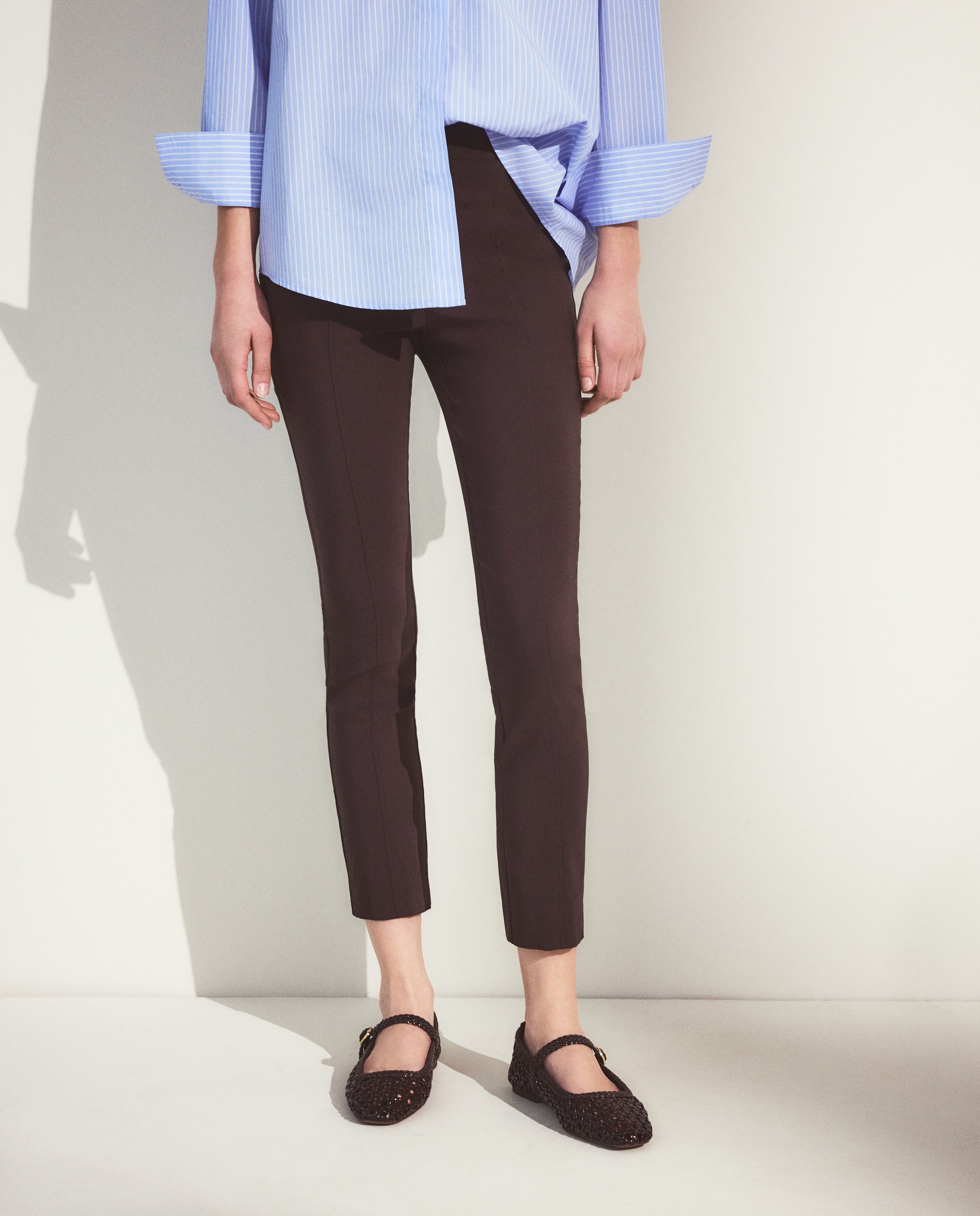 Leggin de mujer liso - Woman El Corte Inglés - Azul Marrón-2