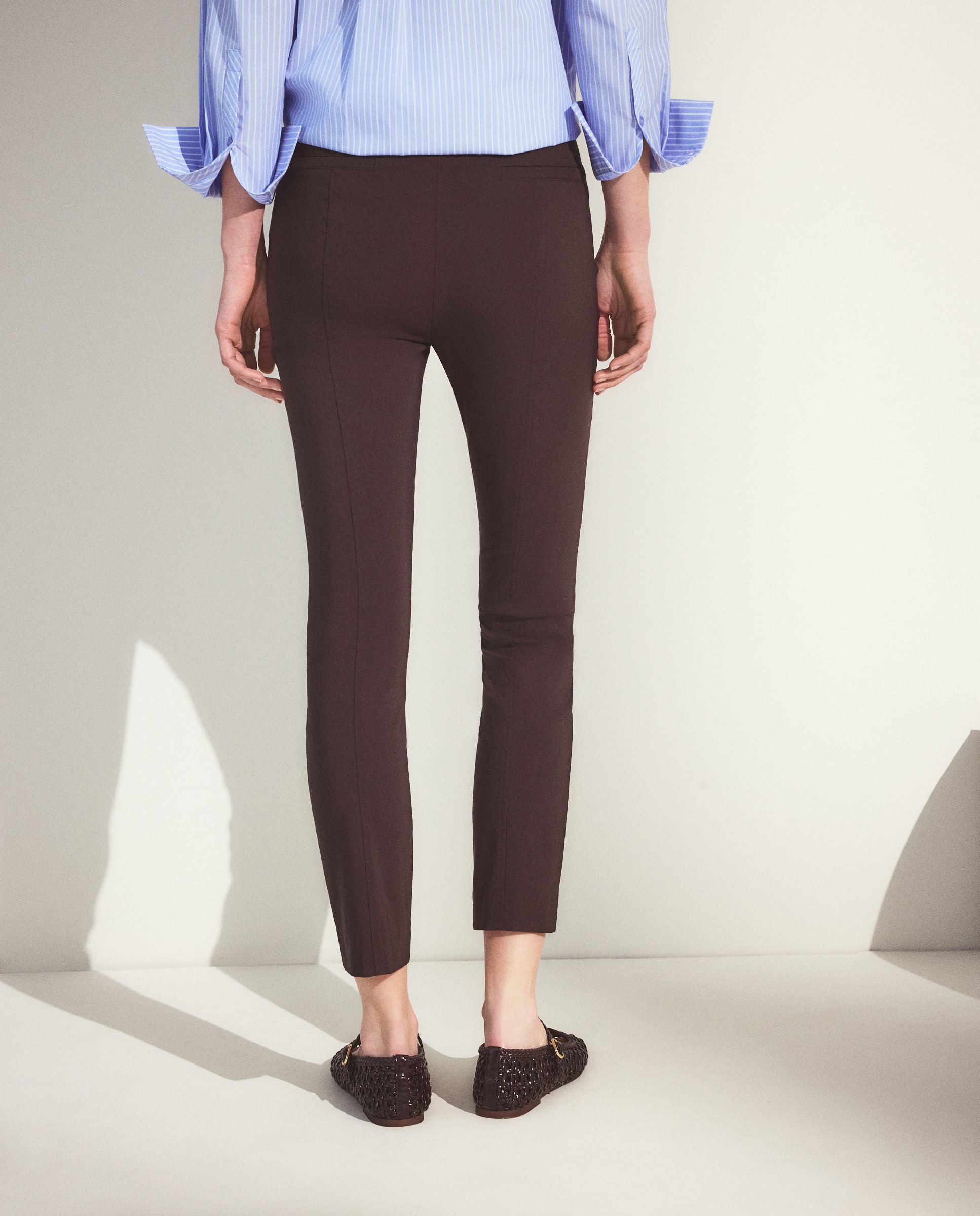 Leggin de mujer liso - Woman El Corte Inglés - Azul Marrón-3