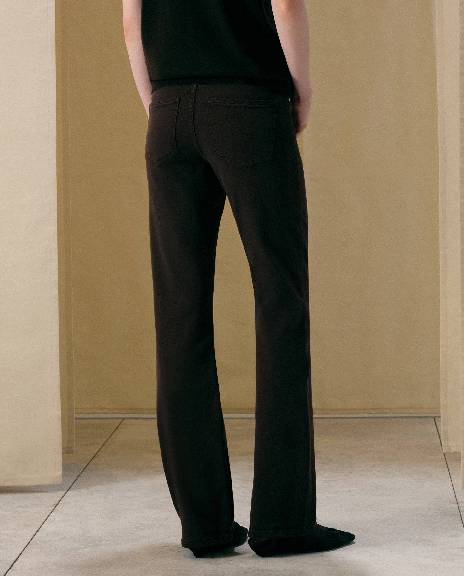 Pantalón bootcut de mujer - Woman El Corte Inglés - Visón oscuro Visón oscuro-3