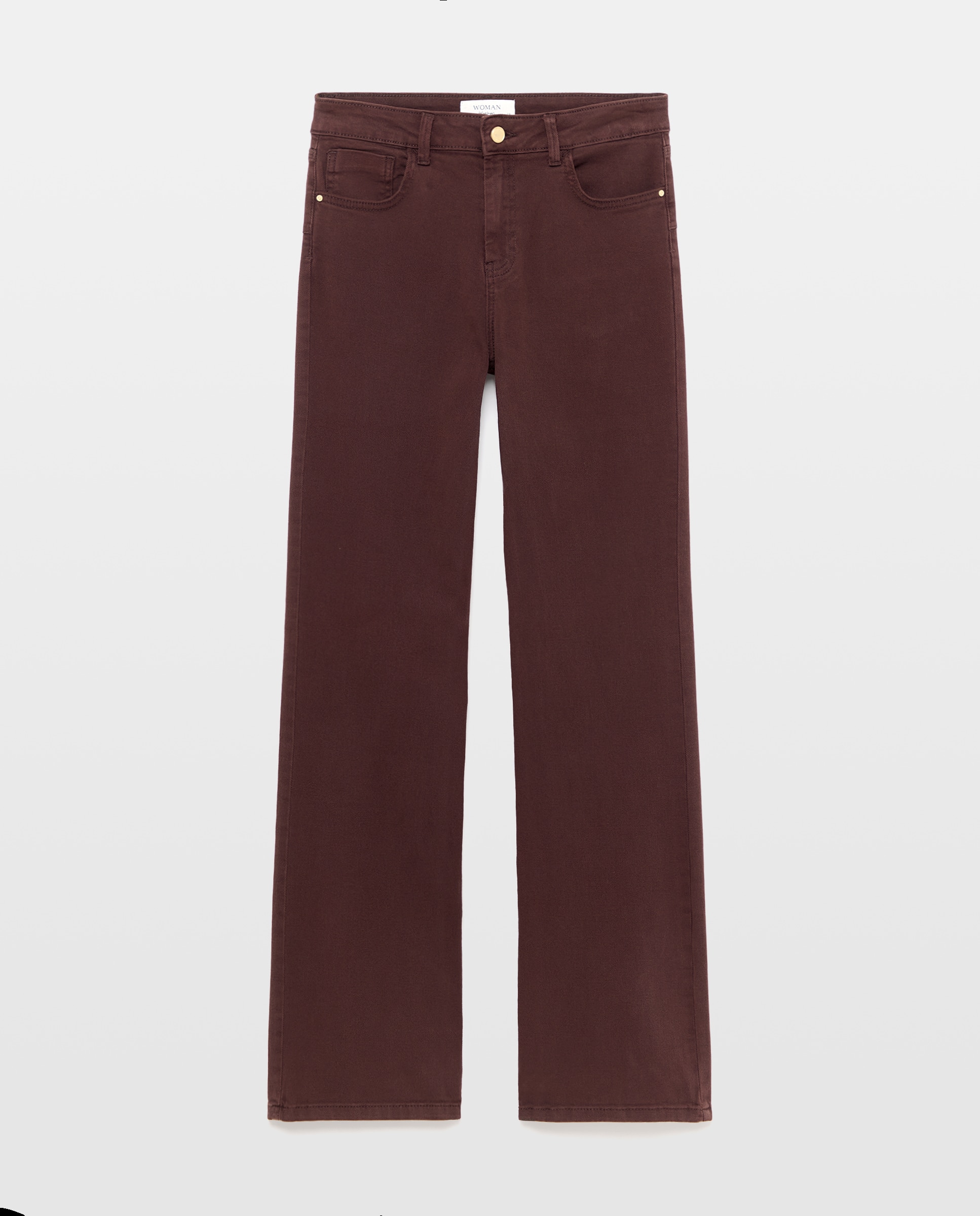 Pantalón bootcut de mujer - Woman El Corte Inglés - Visón oscuro Visón oscuro-4