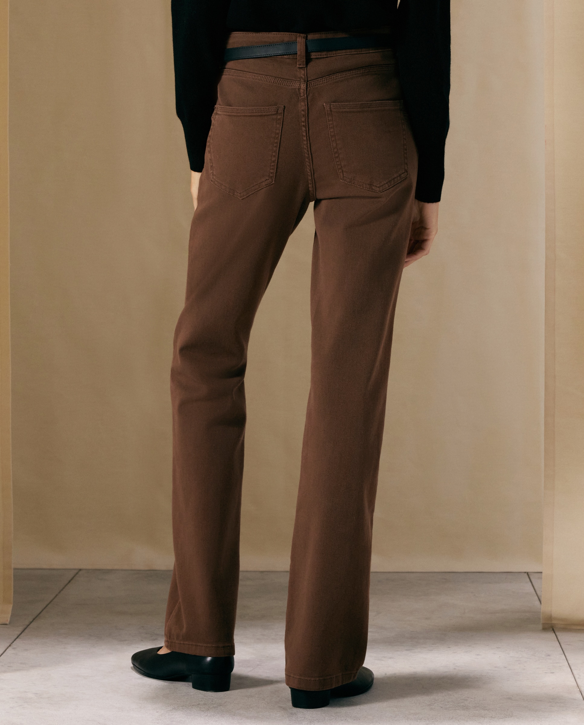 Pantalón bootcut de mujer - Woman El Corte Inglés - Burdeos Burdeos-3