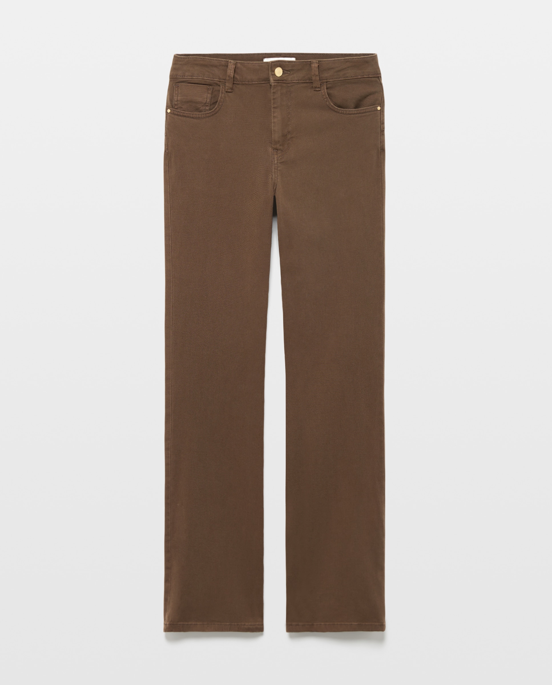 Pantalón bootcut de mujer - Woman El Corte Inglés - Burdeos Burdeos-4