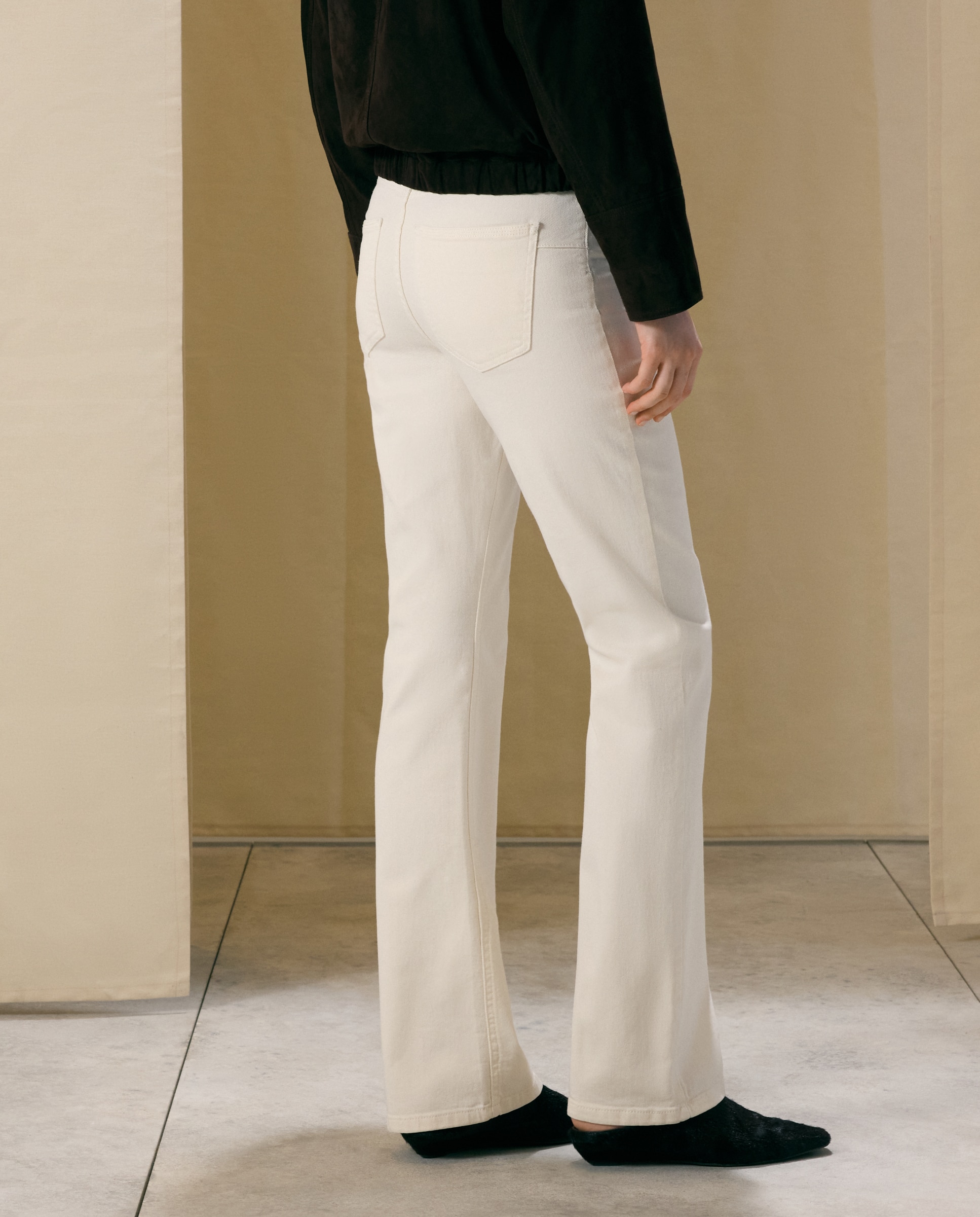 Calças Bootcut 120 Cru-3