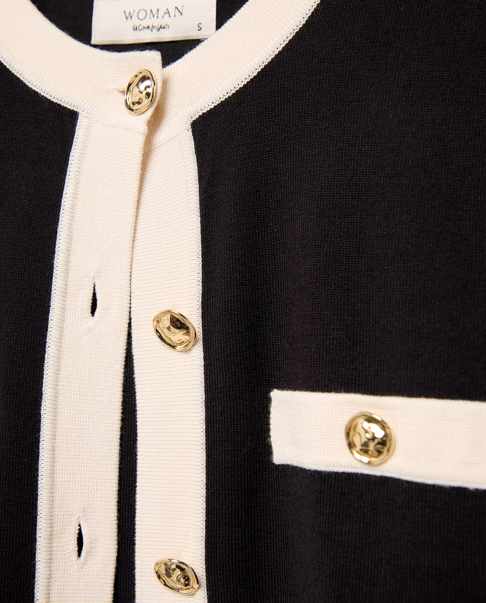 Twin Set Fitted Casaco e Camisola de Malha Lisos Preto-8