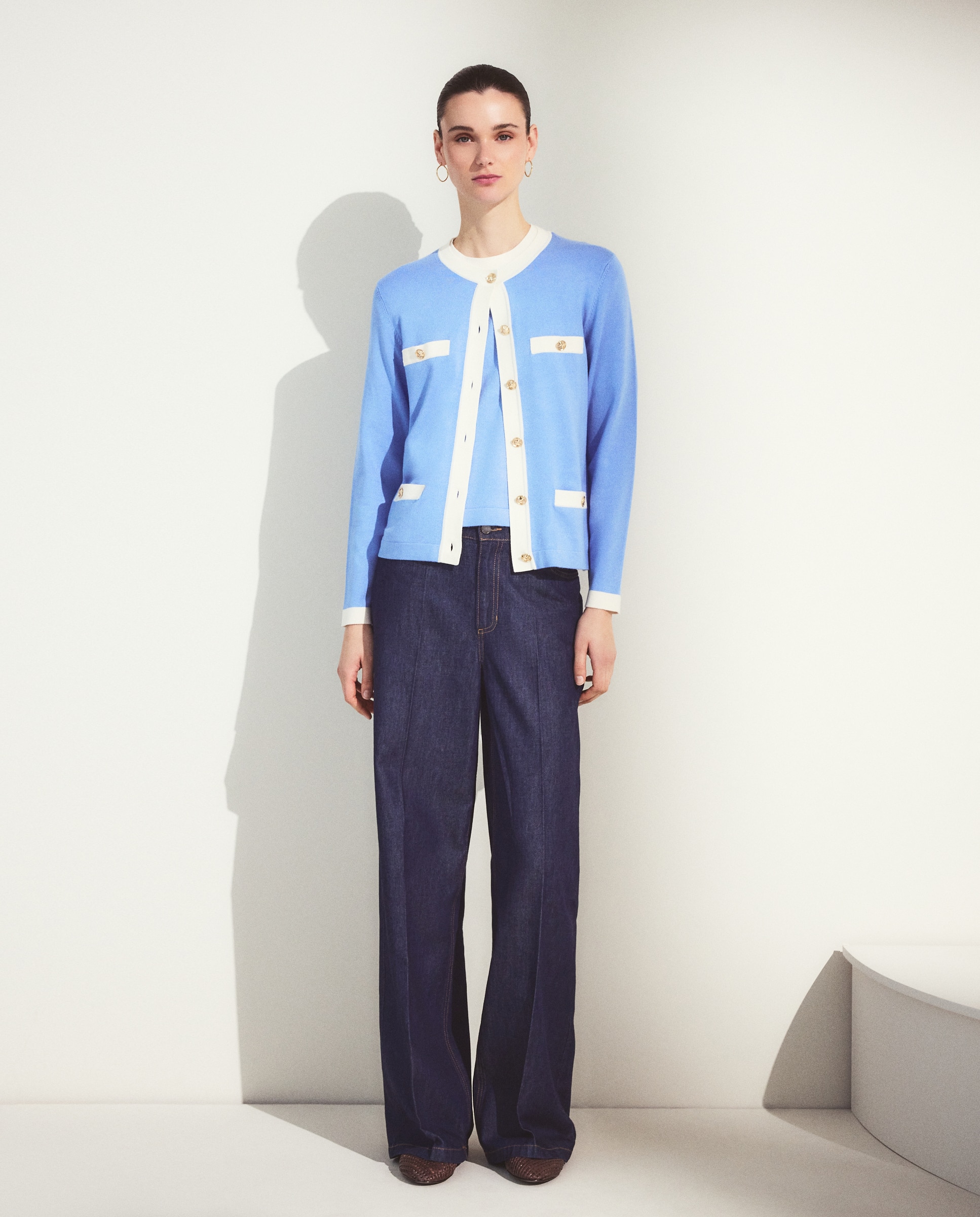 Twin liso básico de mujer - Woman El Corte Inglés - 410 Azul claro 410 Azul claro-2