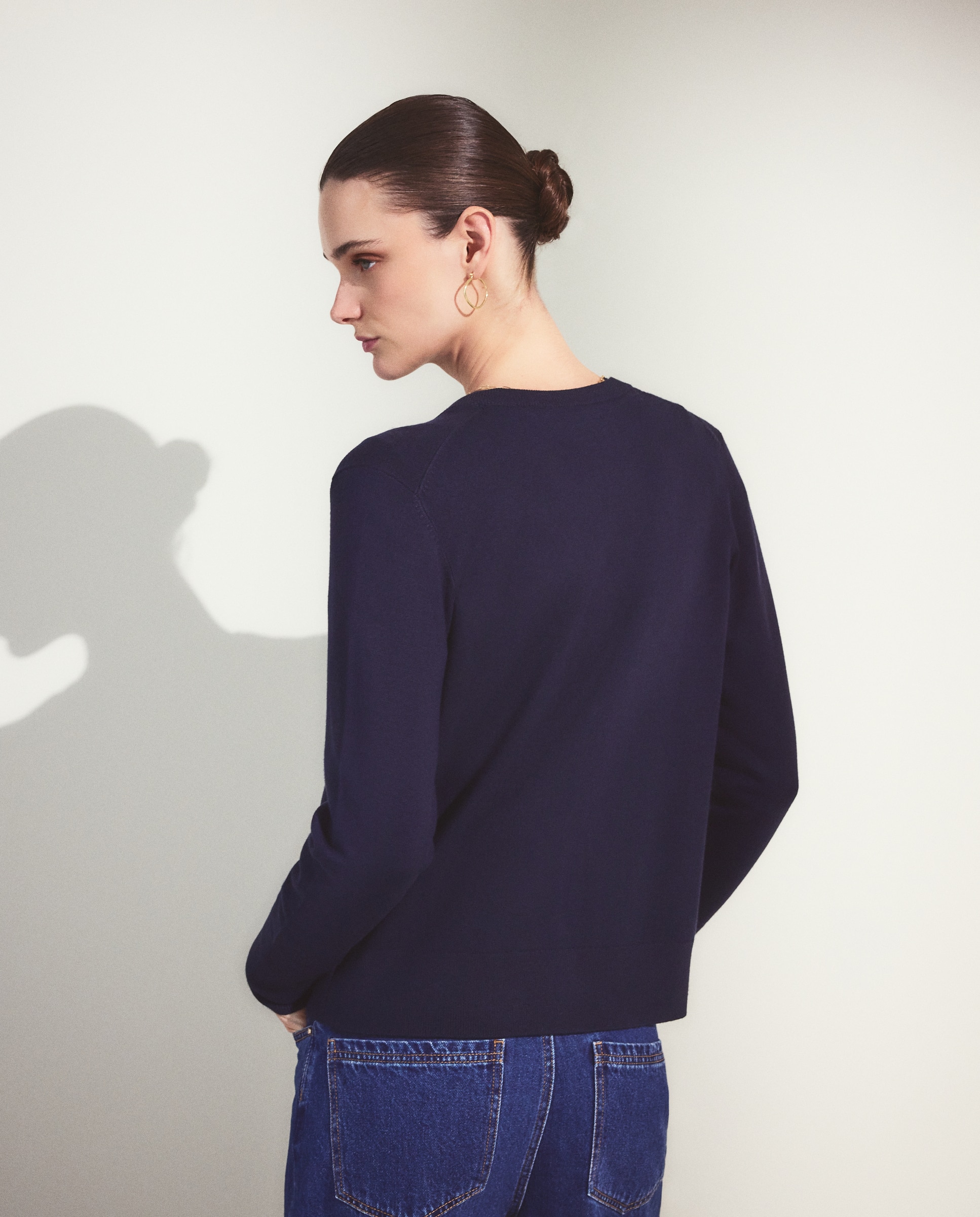 Imagen 4 de Chaqueta lisa básica de mujer - Woman El Corte Inglés - Azul marino Azul marino