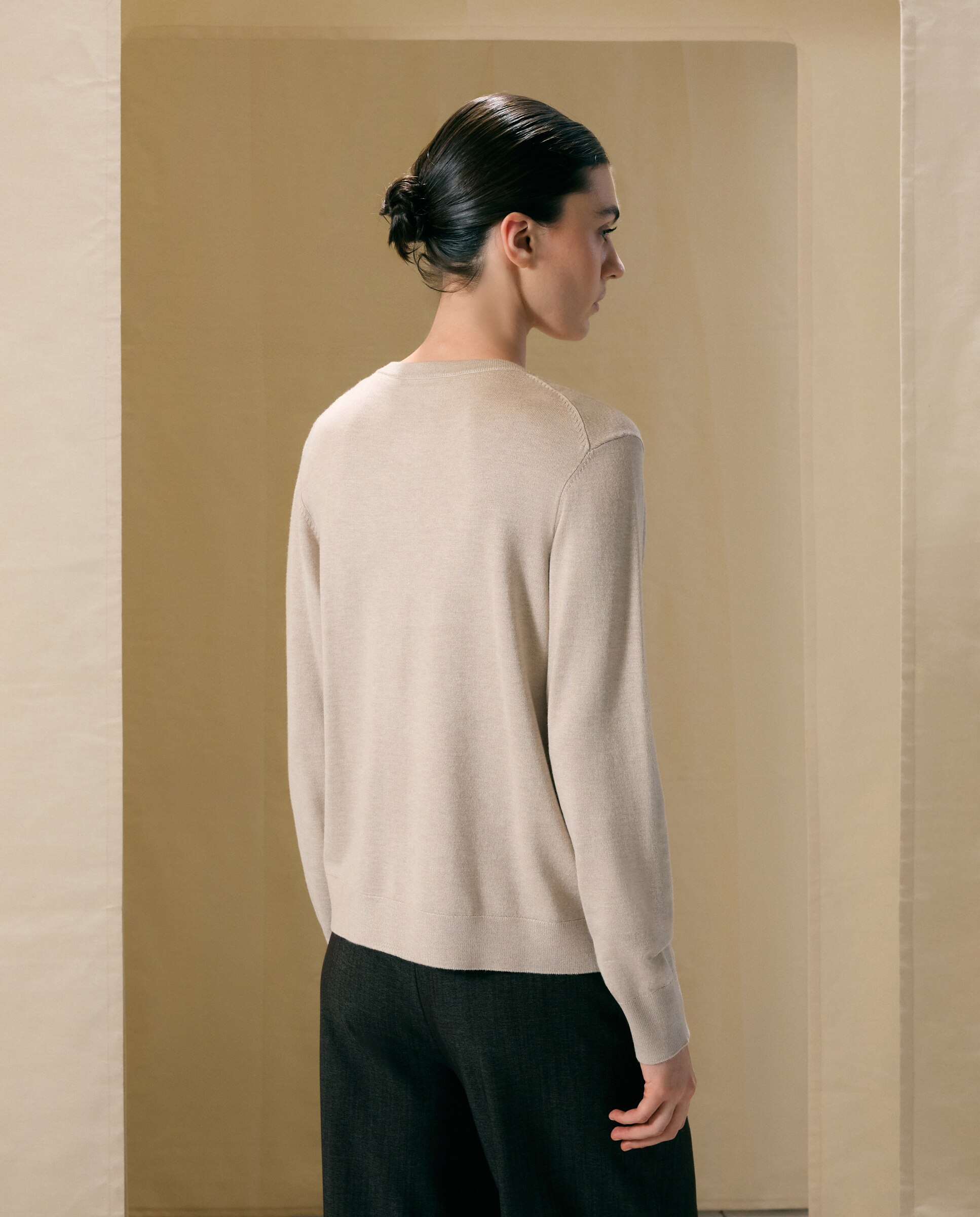 Chaqueta básica de mujer cuello caja - Woman El Corte Inglés - Tostado Tostado-3