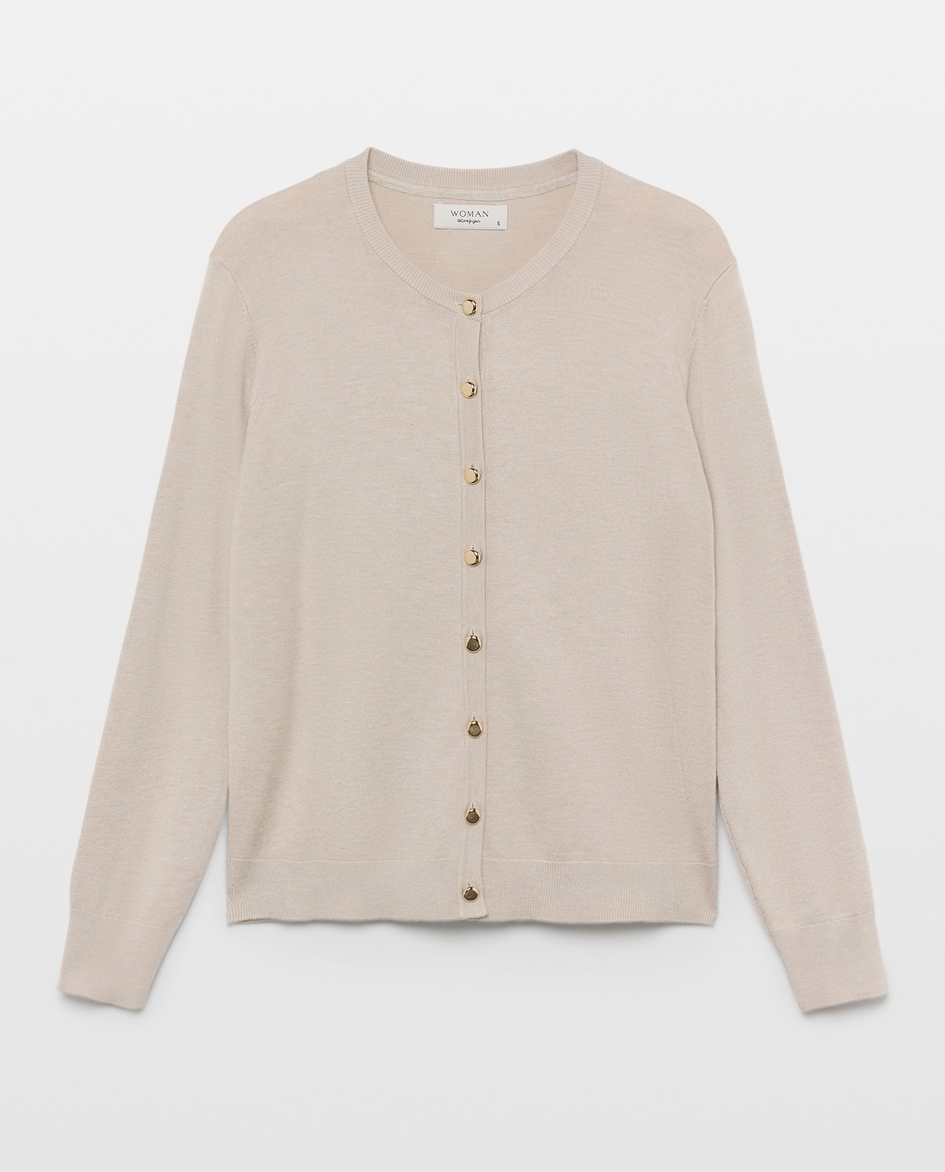 Chaqueta básica de mujer cuello caja - Woman El Corte Inglés - Tostado Tostado-4