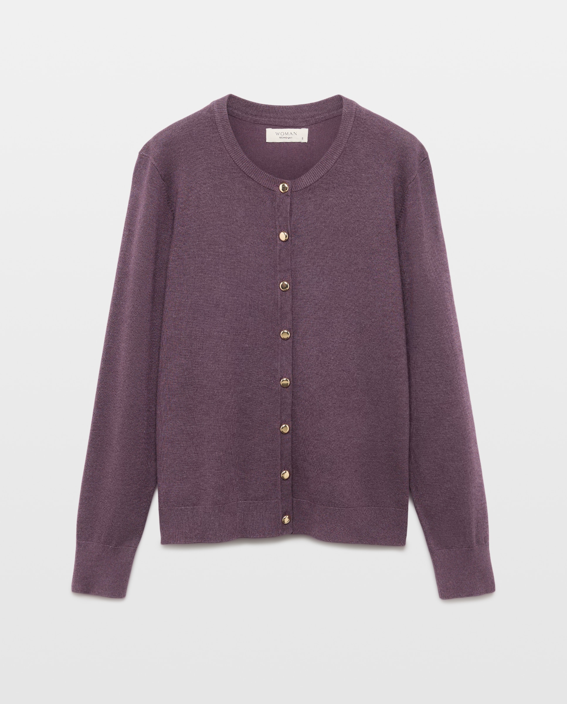 Chaqueta básica de mujer cuello caja - Woman El Corte Inglés - Morado Morado-4
