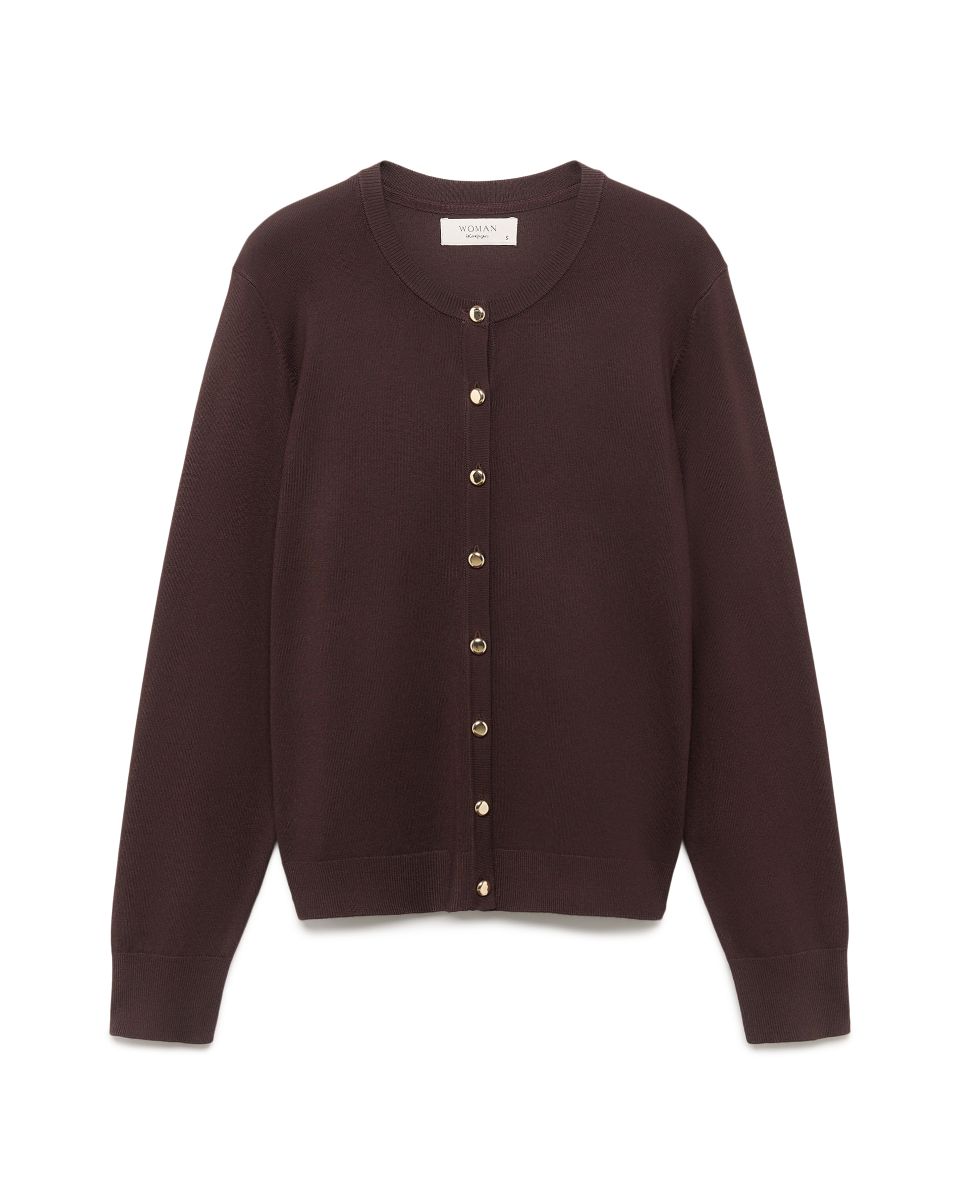 Chaqueta básica de mujer cuello caja - Woman El Corte Inglés - Marrón Marrón-4