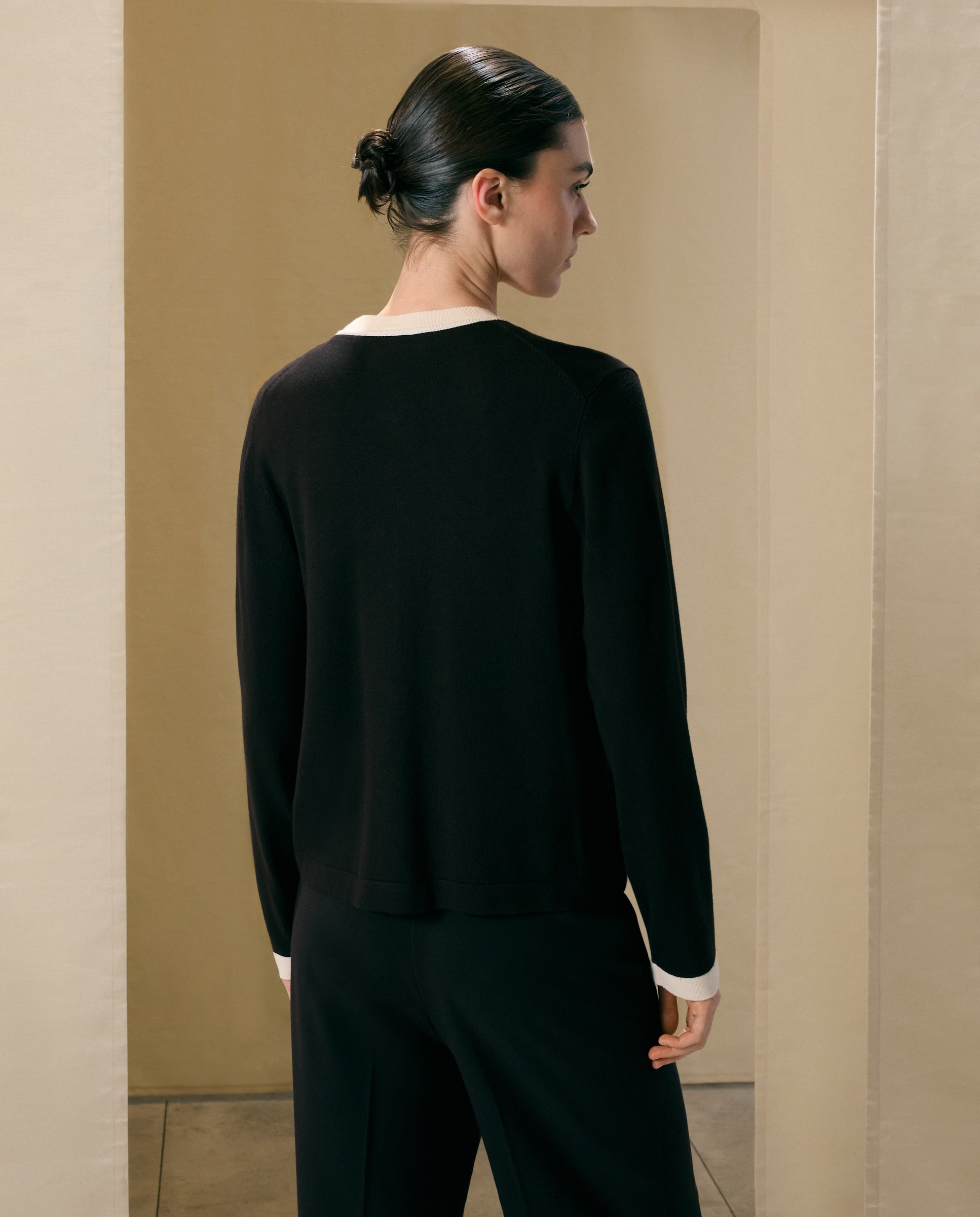Twin set básico liso de mujer - Woman El Corte Inglés - Marrón Marrón-3