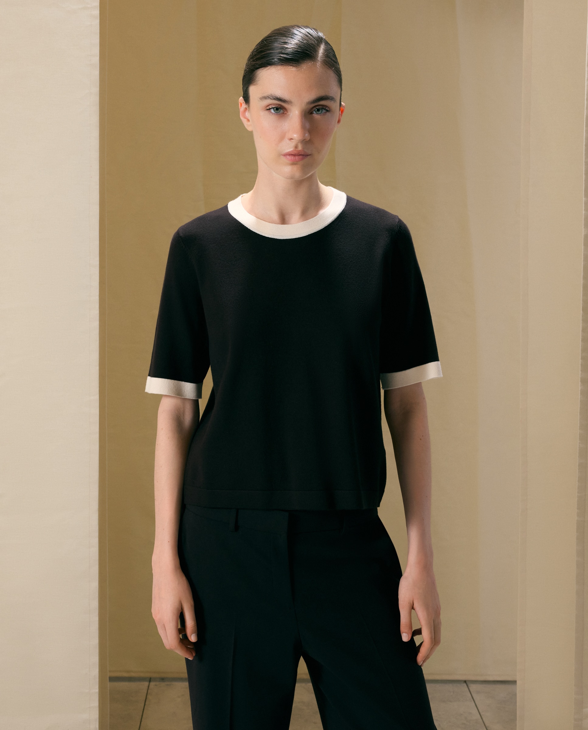 Twin set básico liso de mujer - Woman El Corte Inglés - Marrón Marrón-4