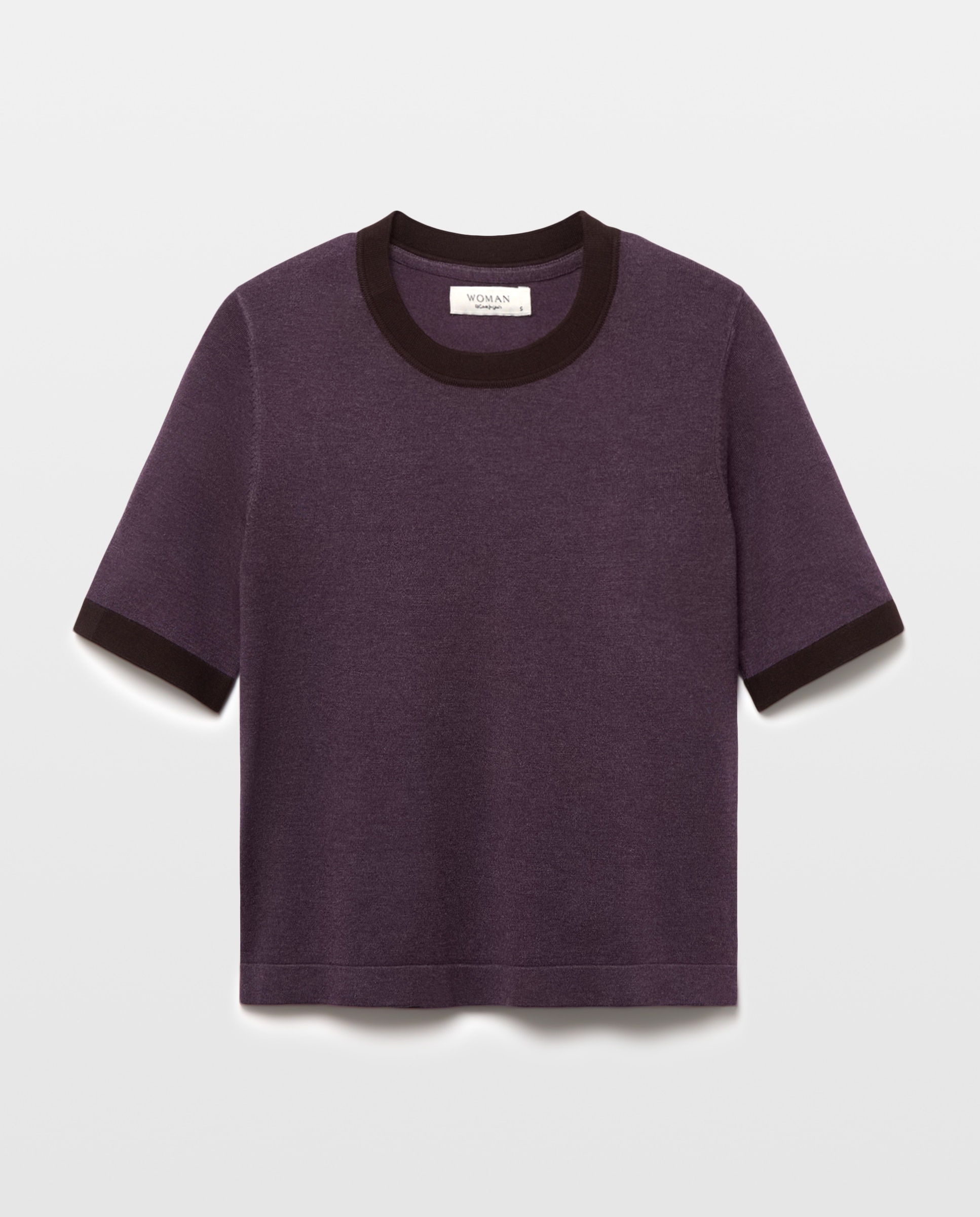Twin set básico liso de mujer - Woman El Corte Inglés - Morado Morado-6