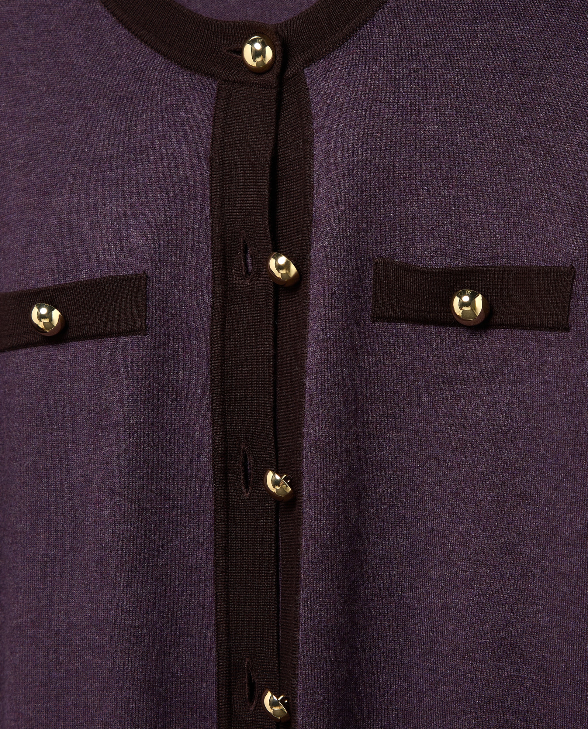 Twin set básico liso de mujer - Woman El Corte Inglés - Morado Morado-7