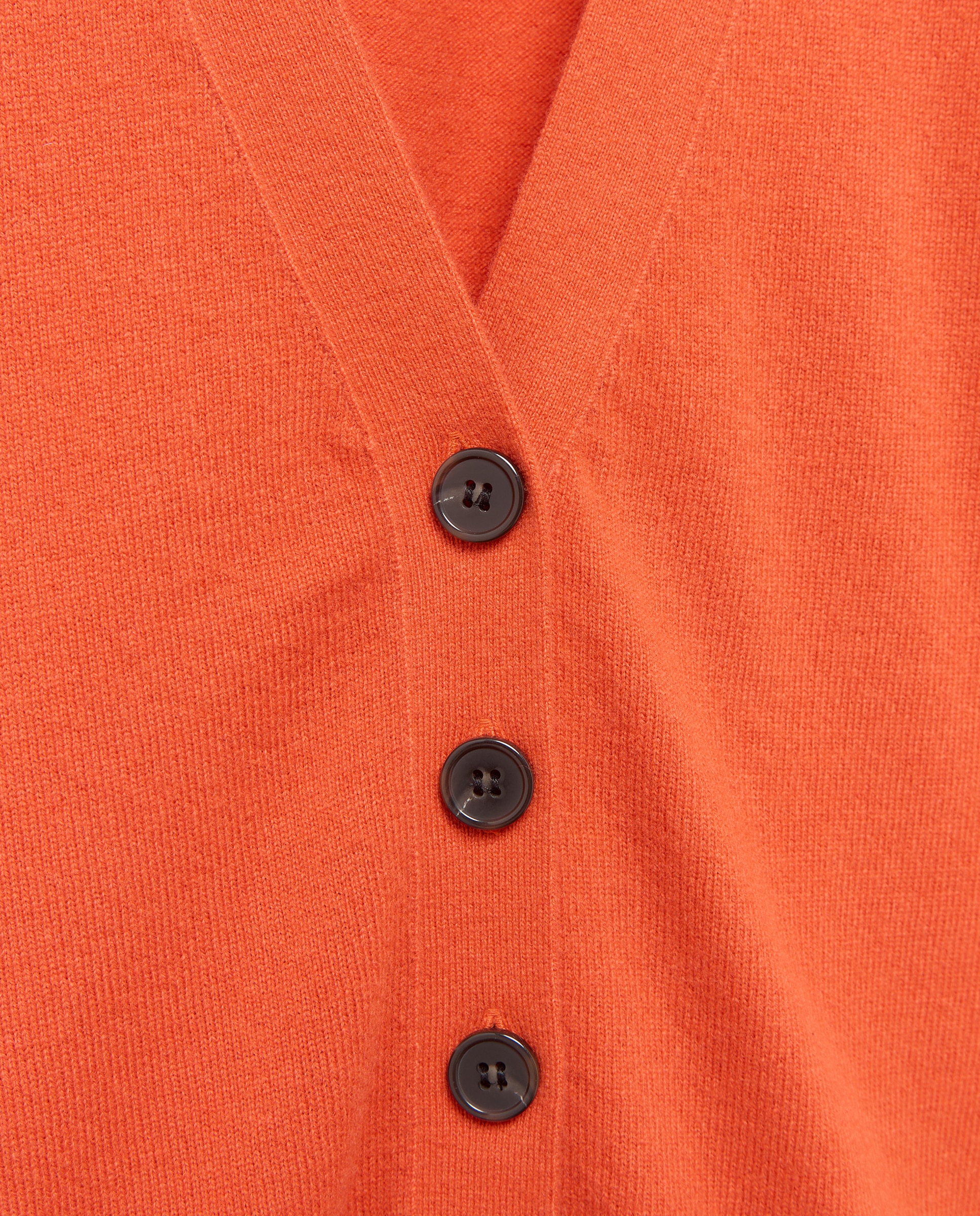 Chaqueta básica de punto de mujer con lana cashmere - Woman El Corte Inglés - 660 Naranja 660 Naranja-5