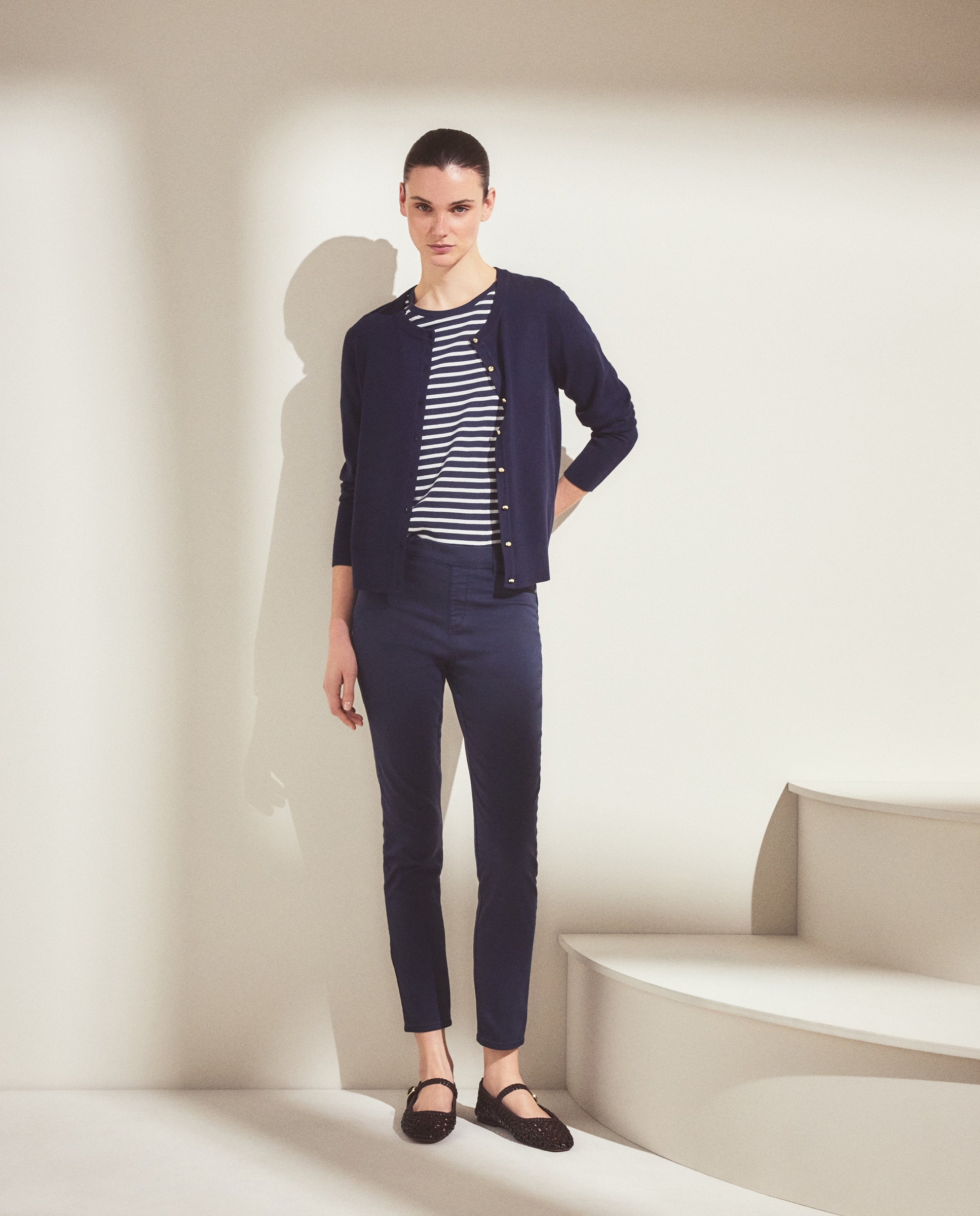 Pantalón jegging de mujer - Woman El Corte Inglés - Azul marino Azul marino-1