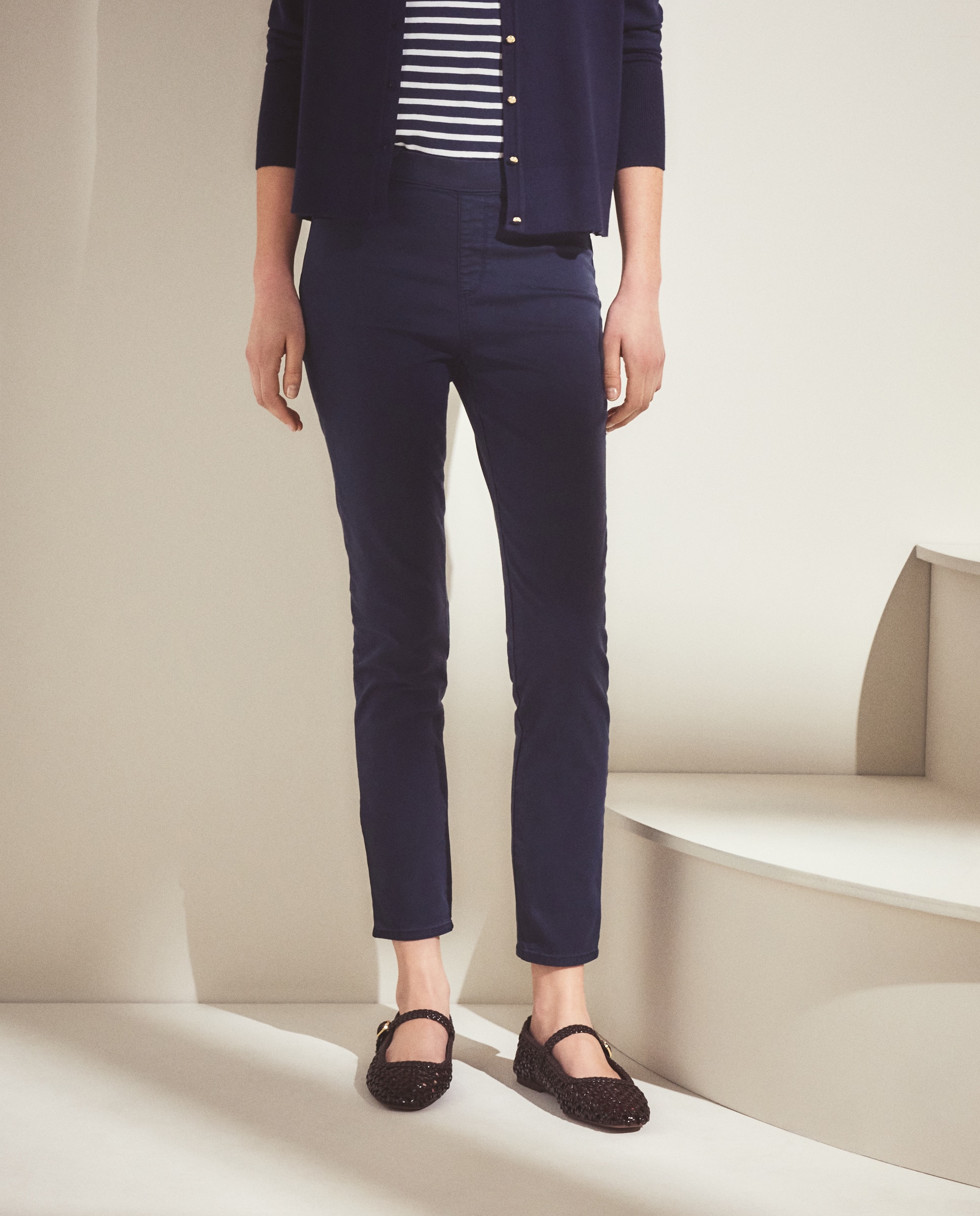 Pantalón jegging de mujer - Woman El Corte Inglés - Azul marino Azul marino-2