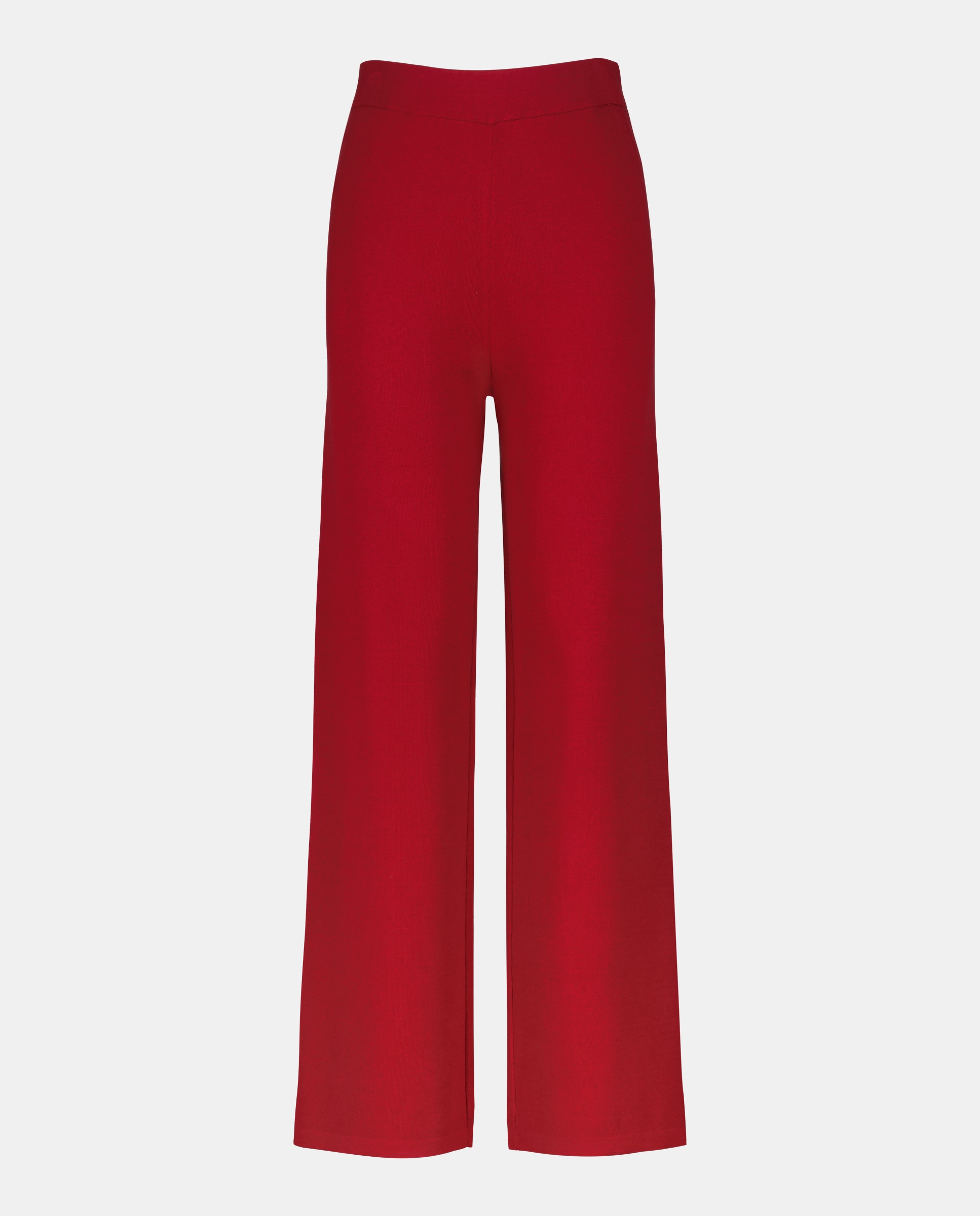 Calças regular de malha Bordeaux-4