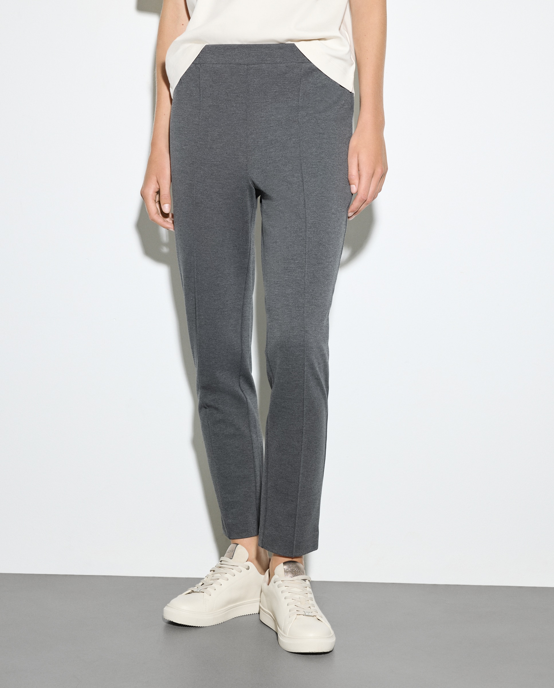 Pantalón legging de punto de mujer - Woman El Corte Inglés - 830 Antracita 830 Antracita-2