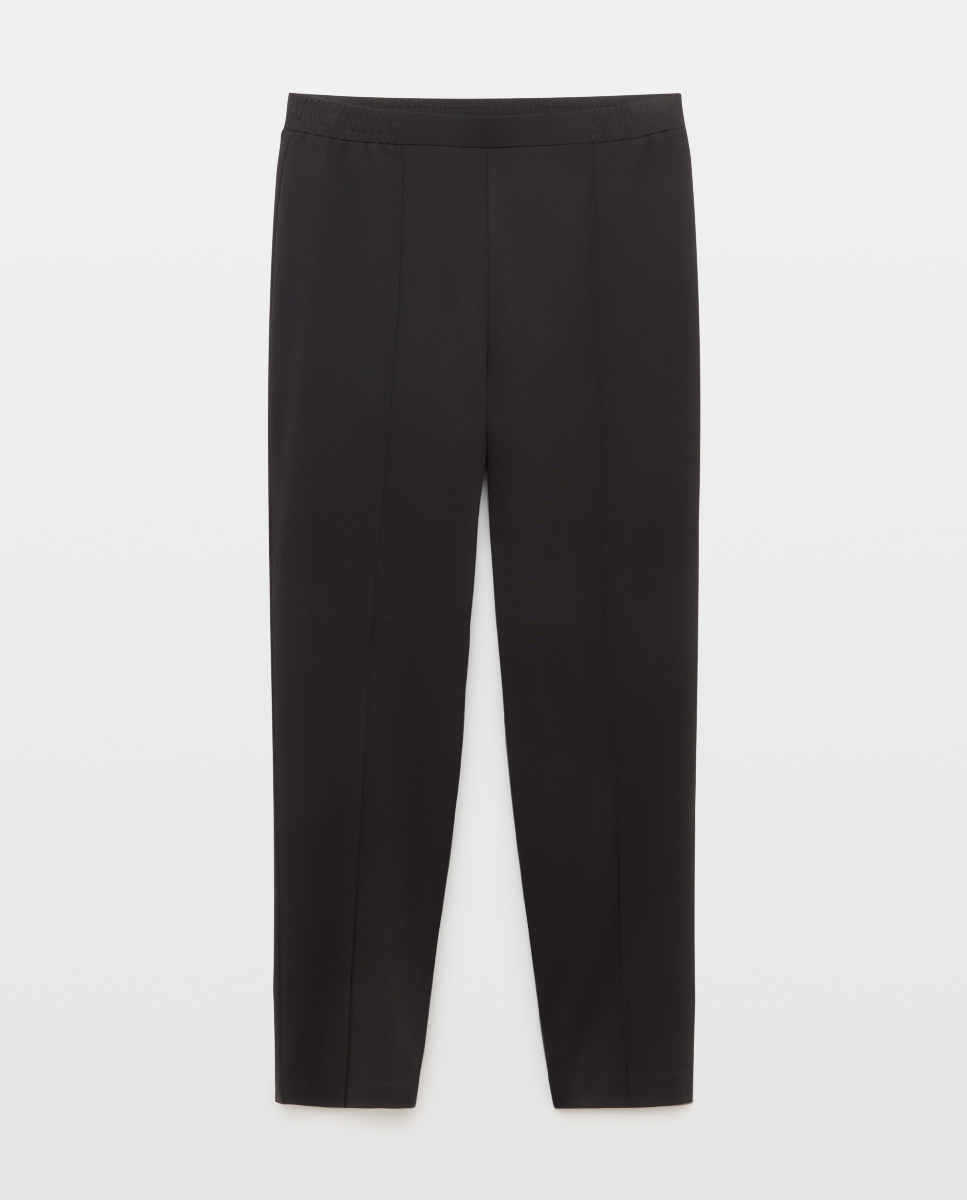 Pantalón liso de viscosa de mujer - Woman El Corte Inglés - Negro Negro-4