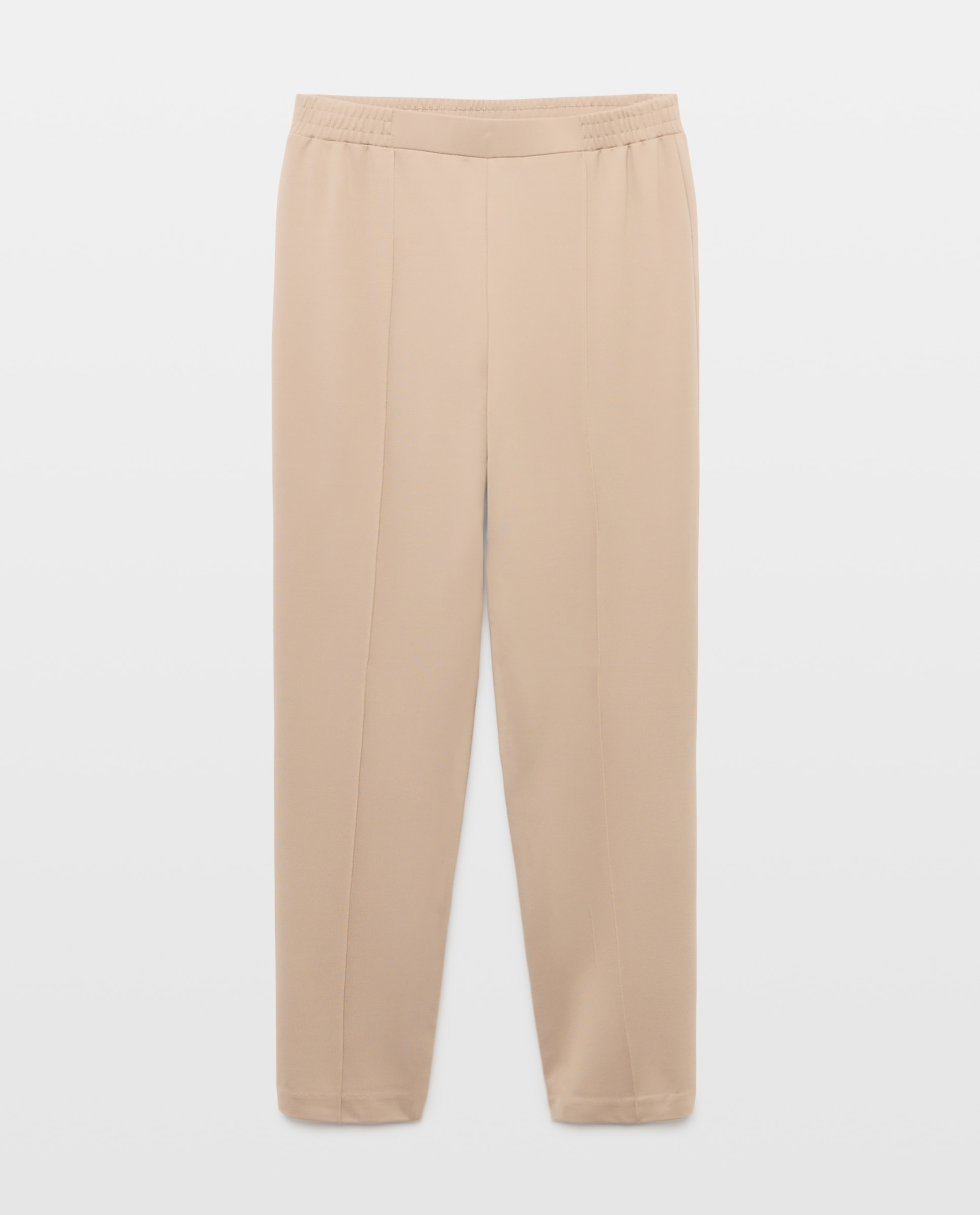 Pantalón liso de viscosa de mujer - Woman El Corte Inglés - Crudo 730 Camel-4